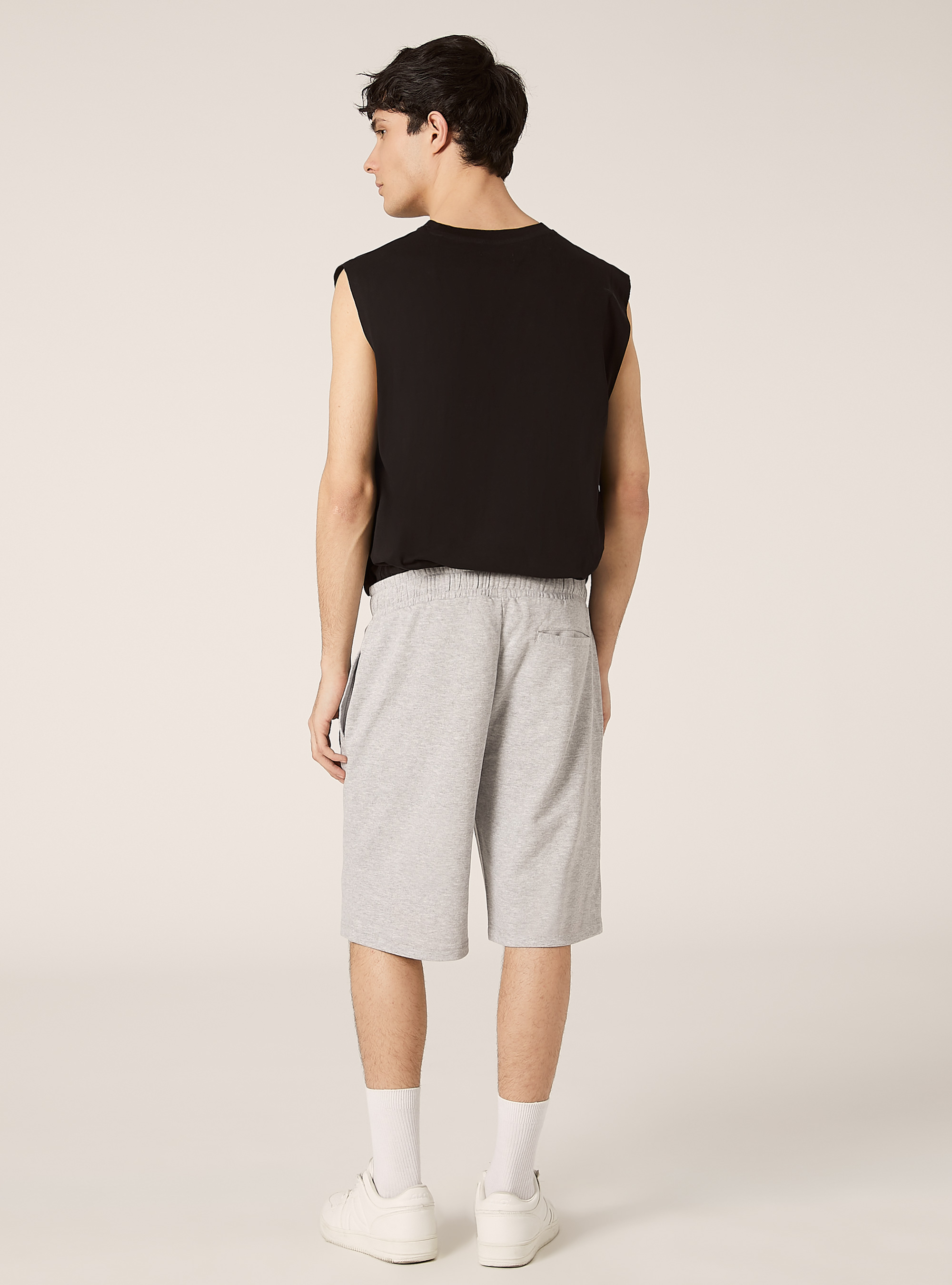 Bermuda de algodón con estampado NBA / Alcott, MGY3 GREY MEL LIGHT