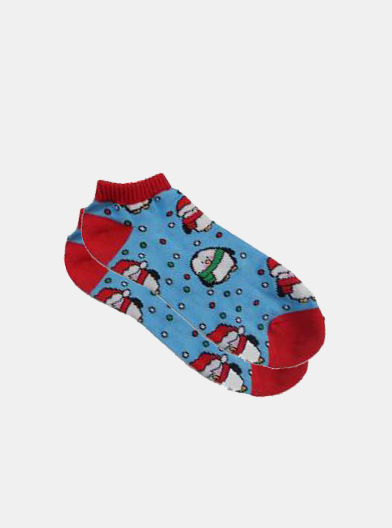 Calzini fantasia pinguini, C252 TURQUOISE