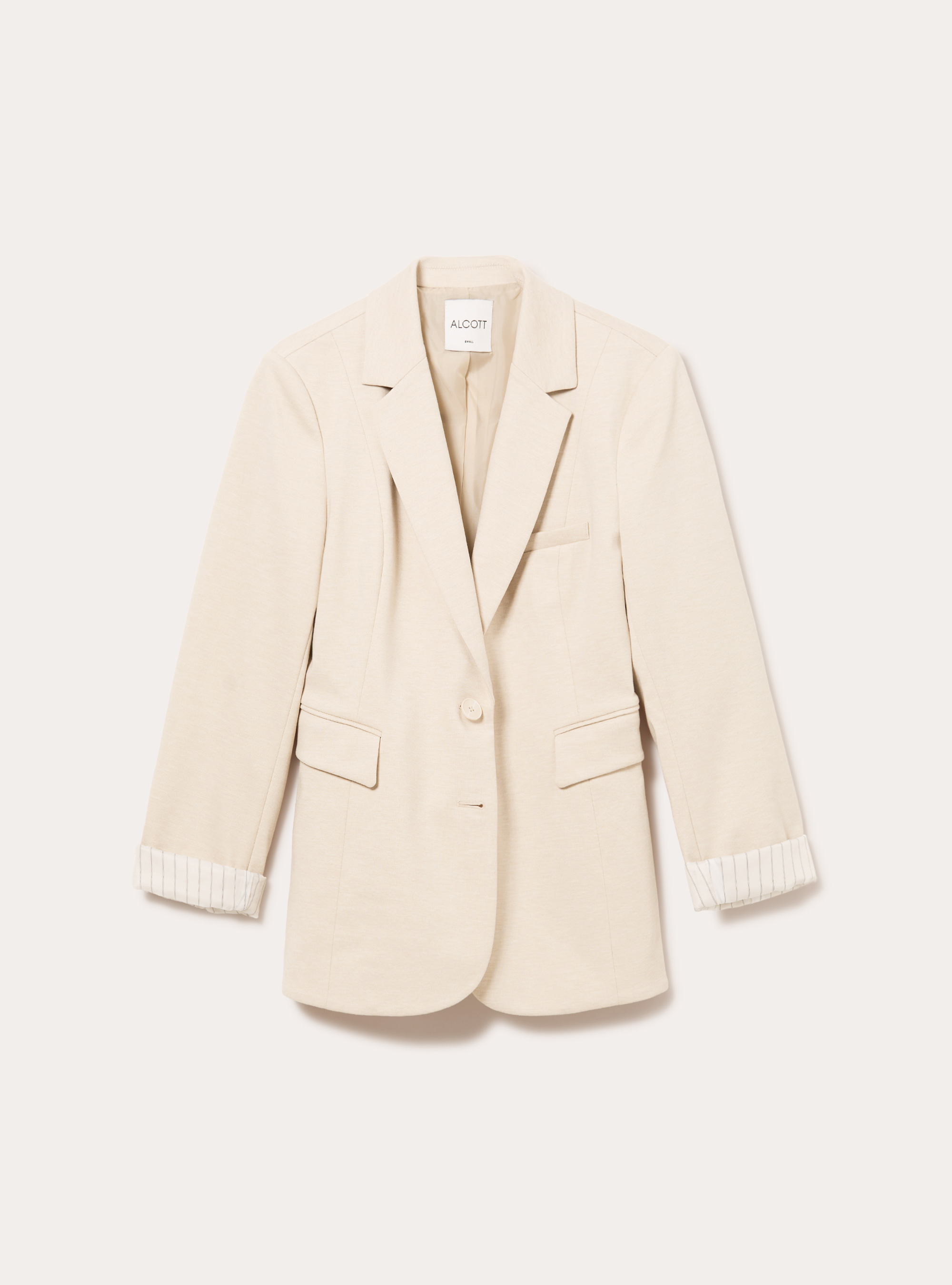 Jersey blazer, CR2 CREAM MEDIUM