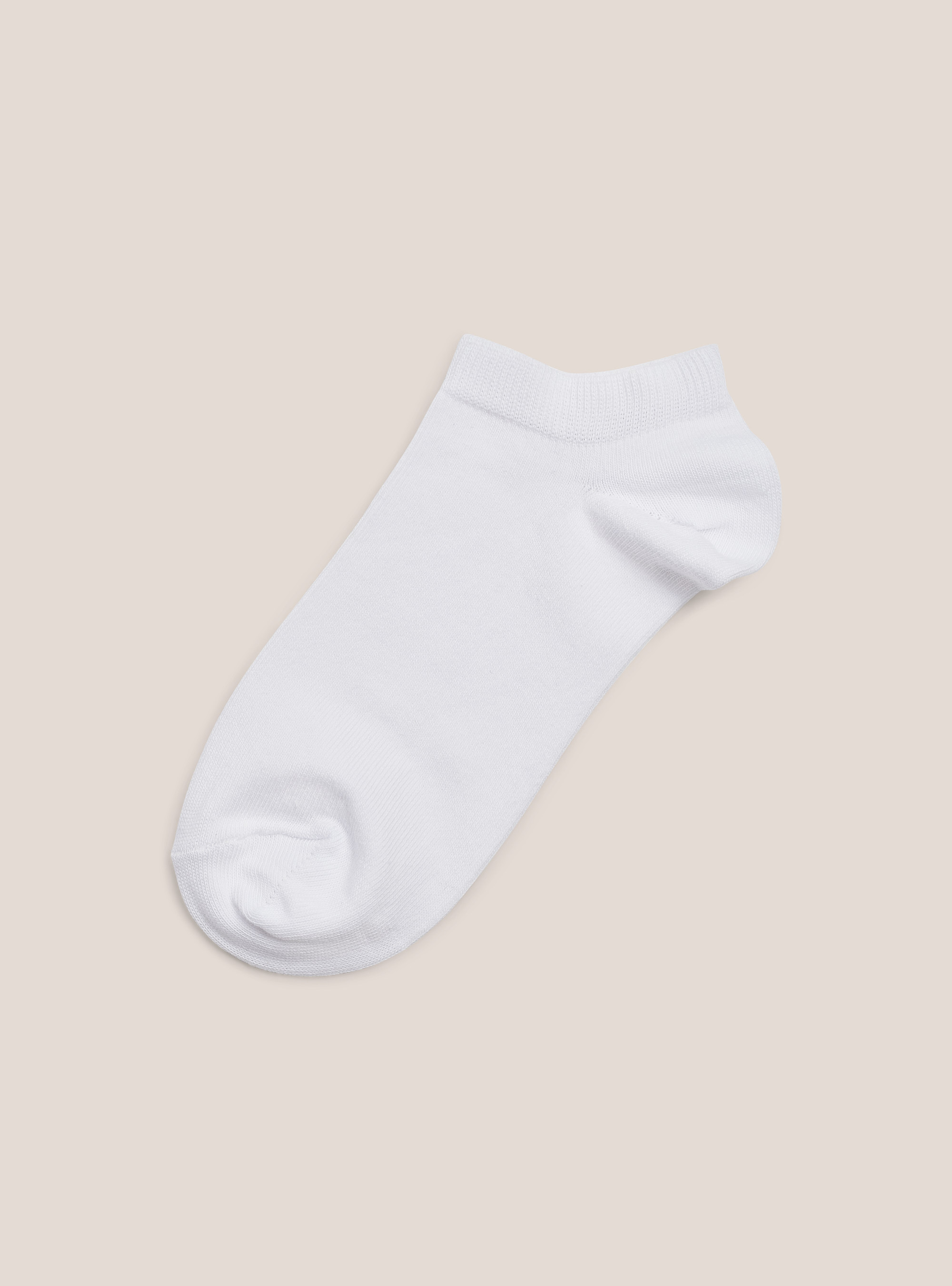 Set of 4 pairs of plain socks, WH1 OFF WHITE
