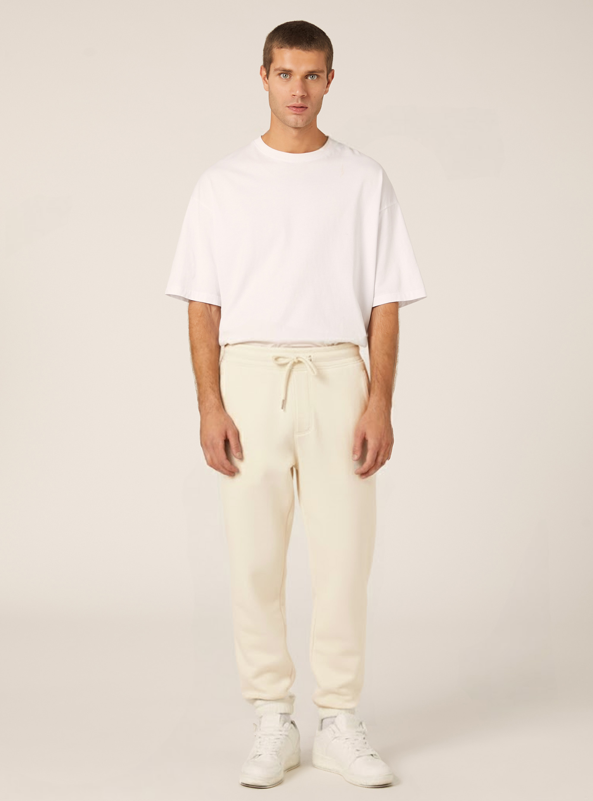 Fleece jogger pants, CR3 CREAM LIGHT