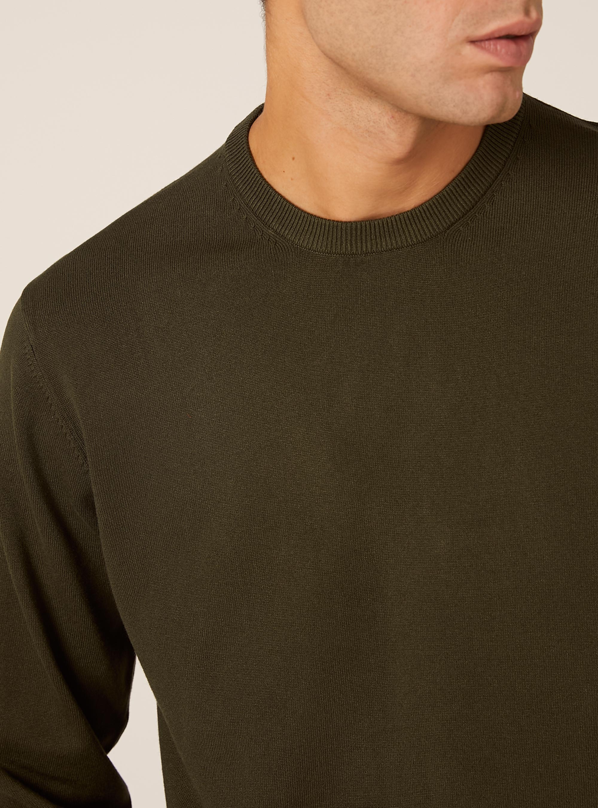 Jersey de cuello redondo de viscosa Ecovero, KY1 KAKY DARK