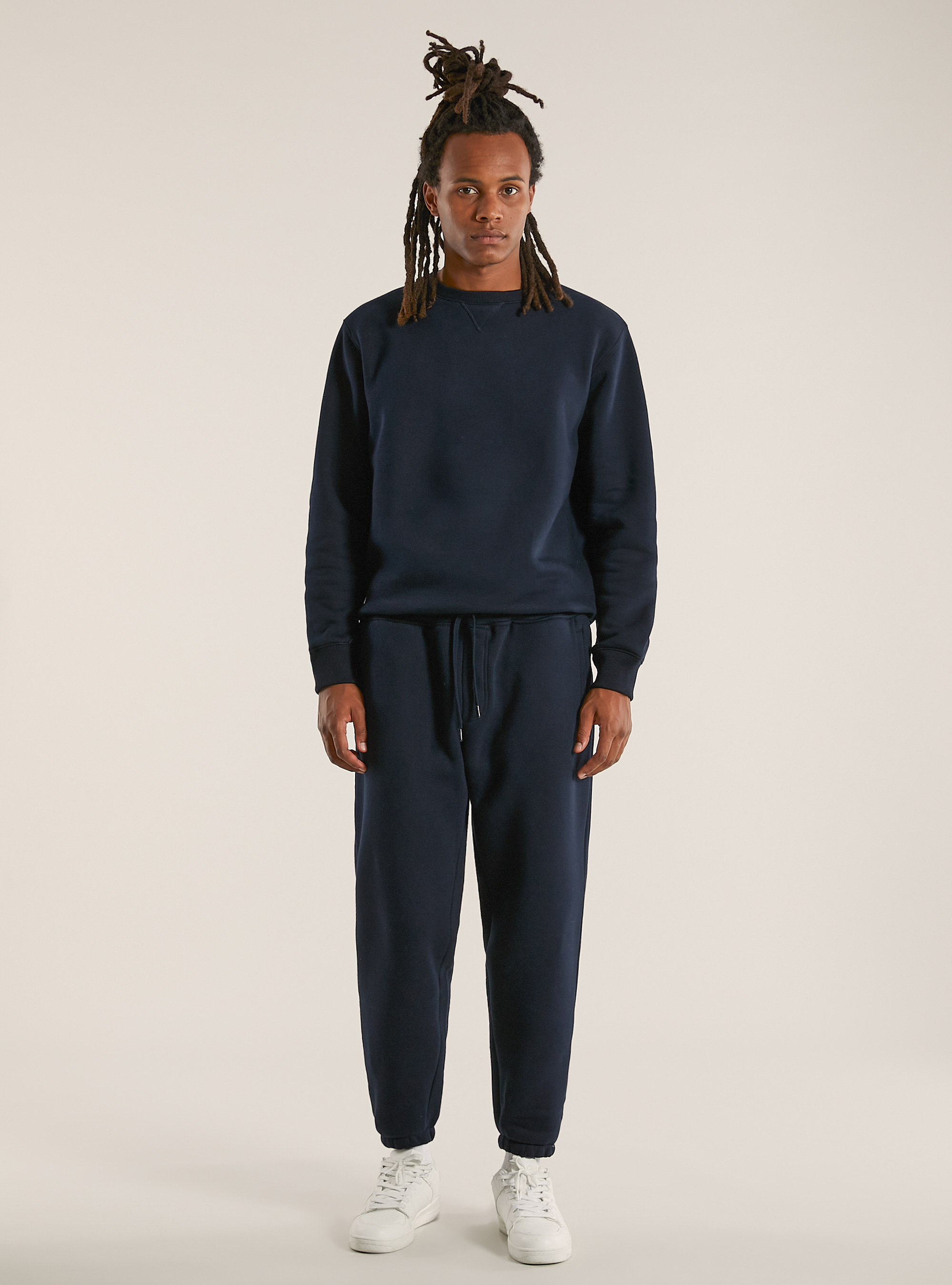 Fleece jogger trousers, NA1 NAVY DARK