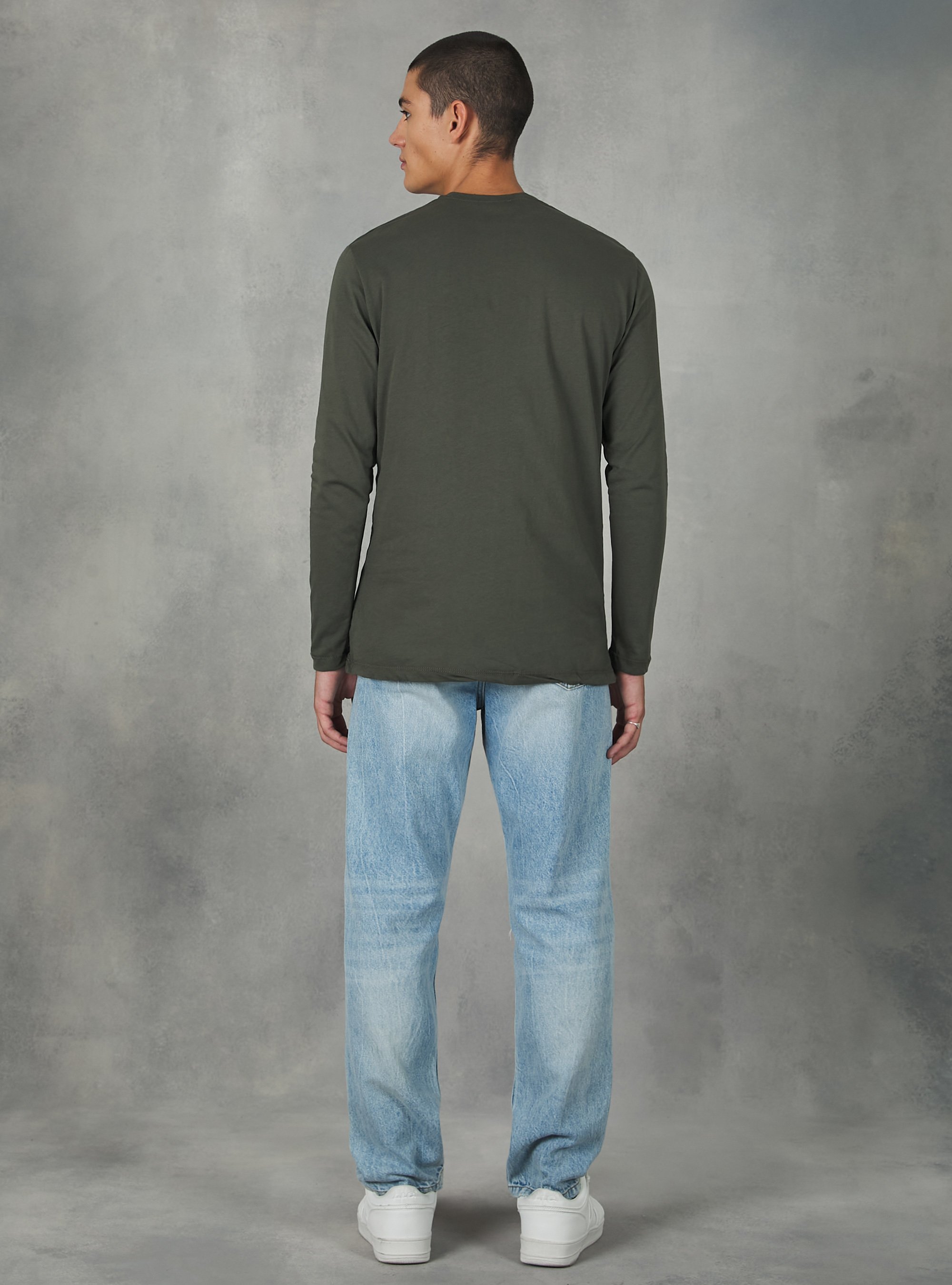 T-shirt en coton &agrave; manches longues, KY2 KAKY MEDIUM