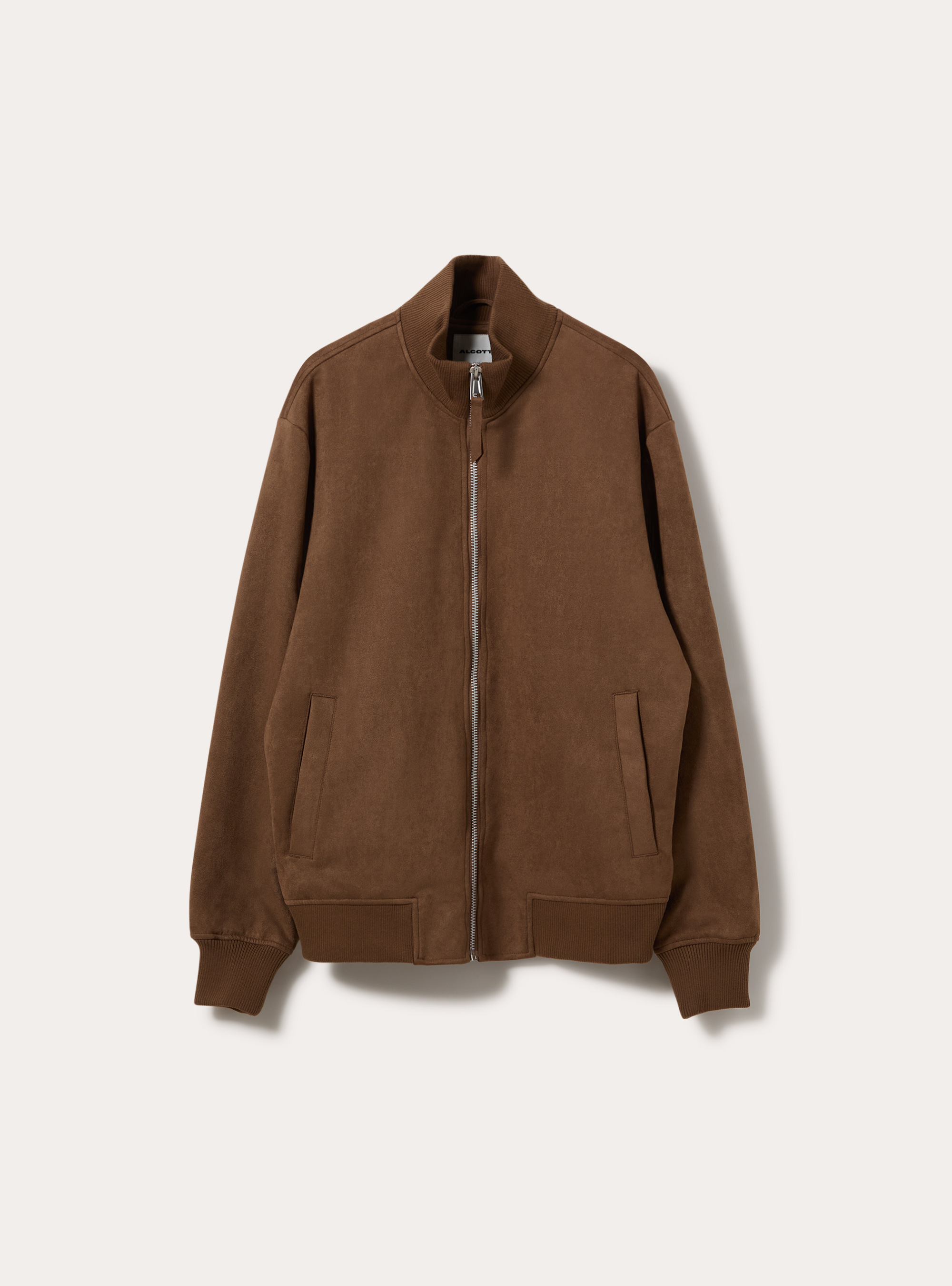 Giubbotto bomber effetto suede, TB2 TOBACCO MEDIUM