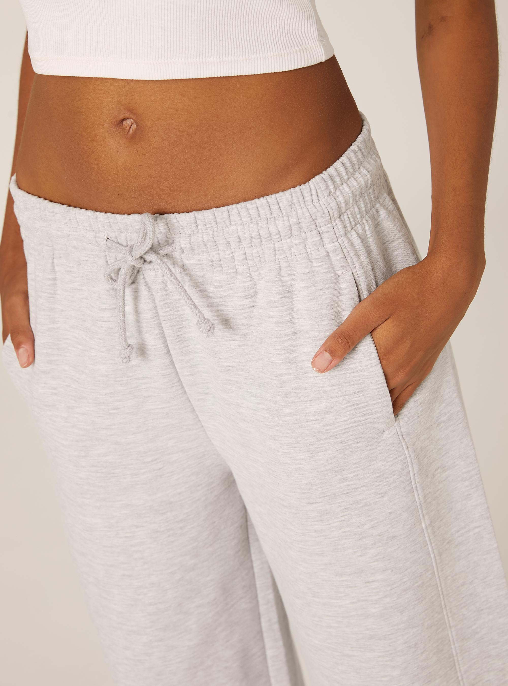 Barrel fit jogger trousers, MGY3 GREY MEL LIGHT