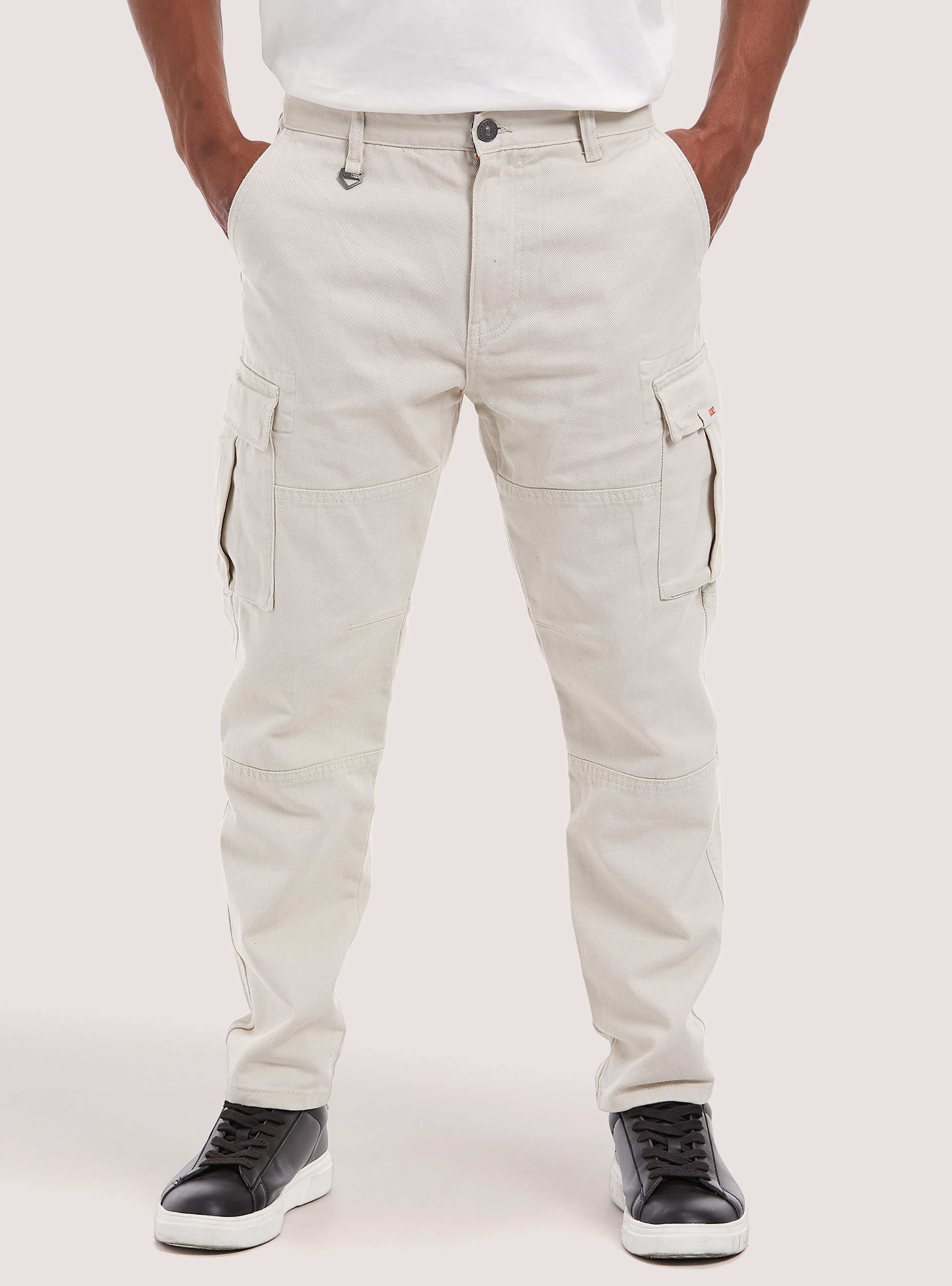 Army twill cargo trousers, WH1 OFF WHITE