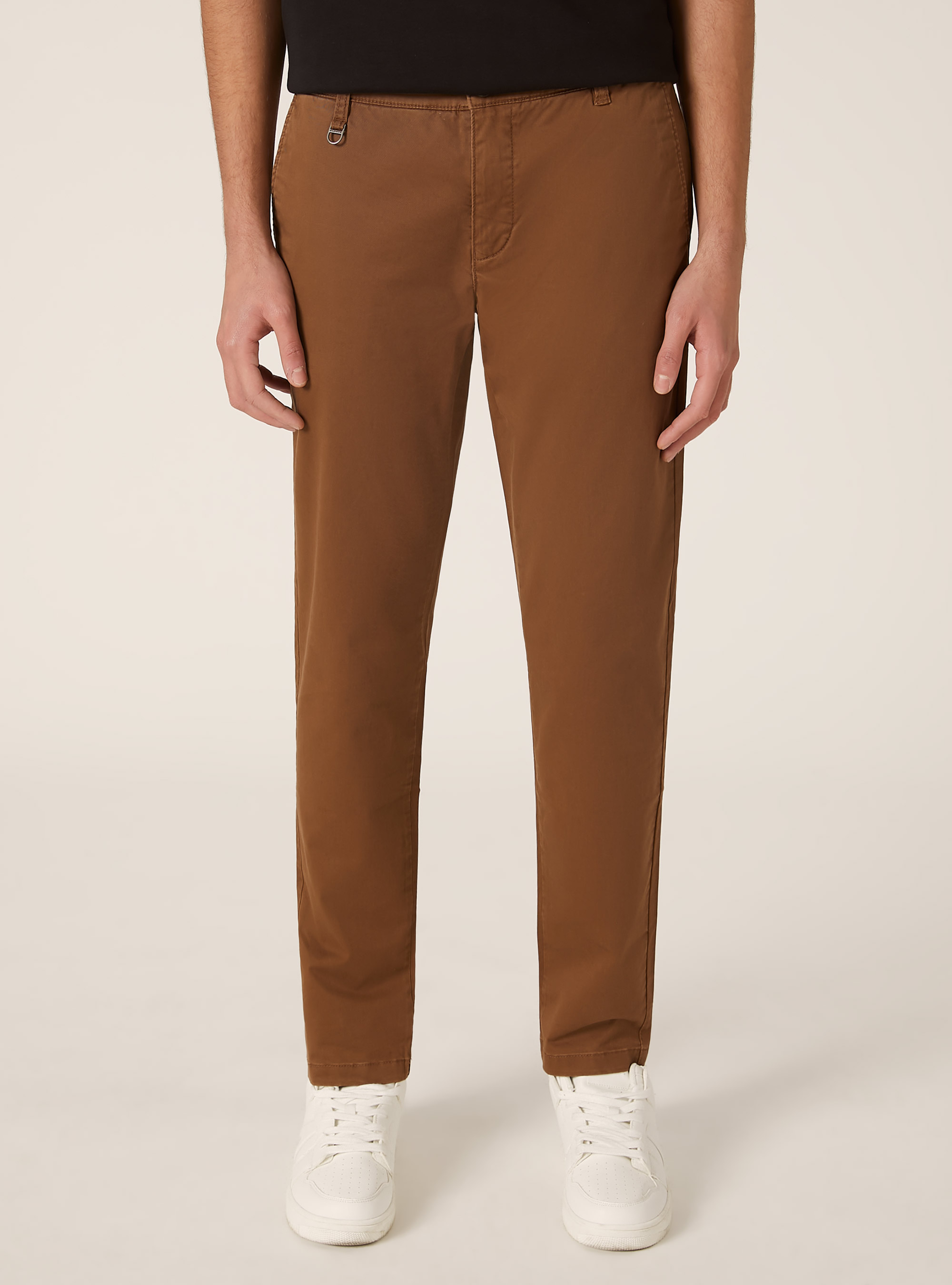 Skinny fit stretch twill chinos, BR2 BROWN MEDIUM