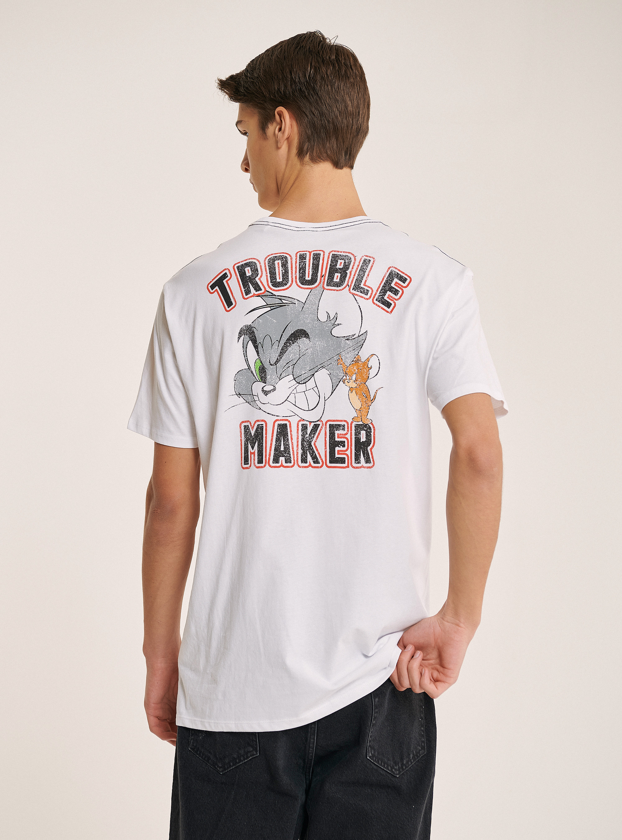 Maglietta Tom and Jerry x Alcott, BIANCO