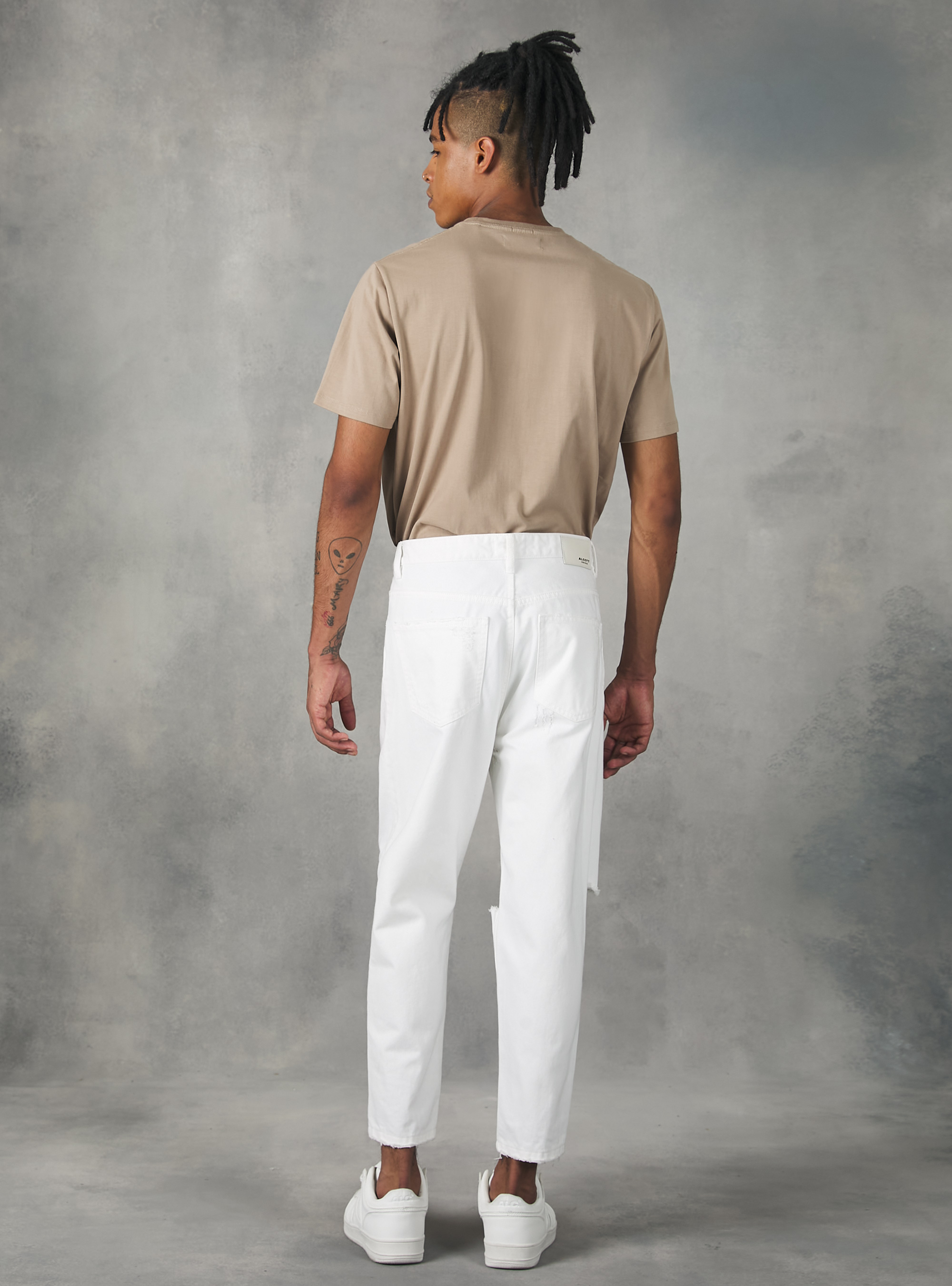 Carrot fit jeans, D099 WHITE