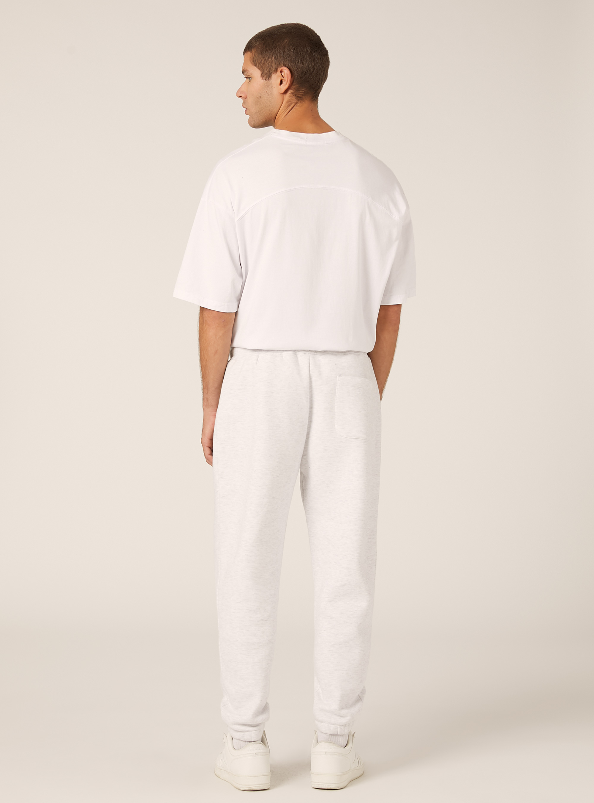 Fleece jogger pants, MGY3 GREY MEL LIGHT