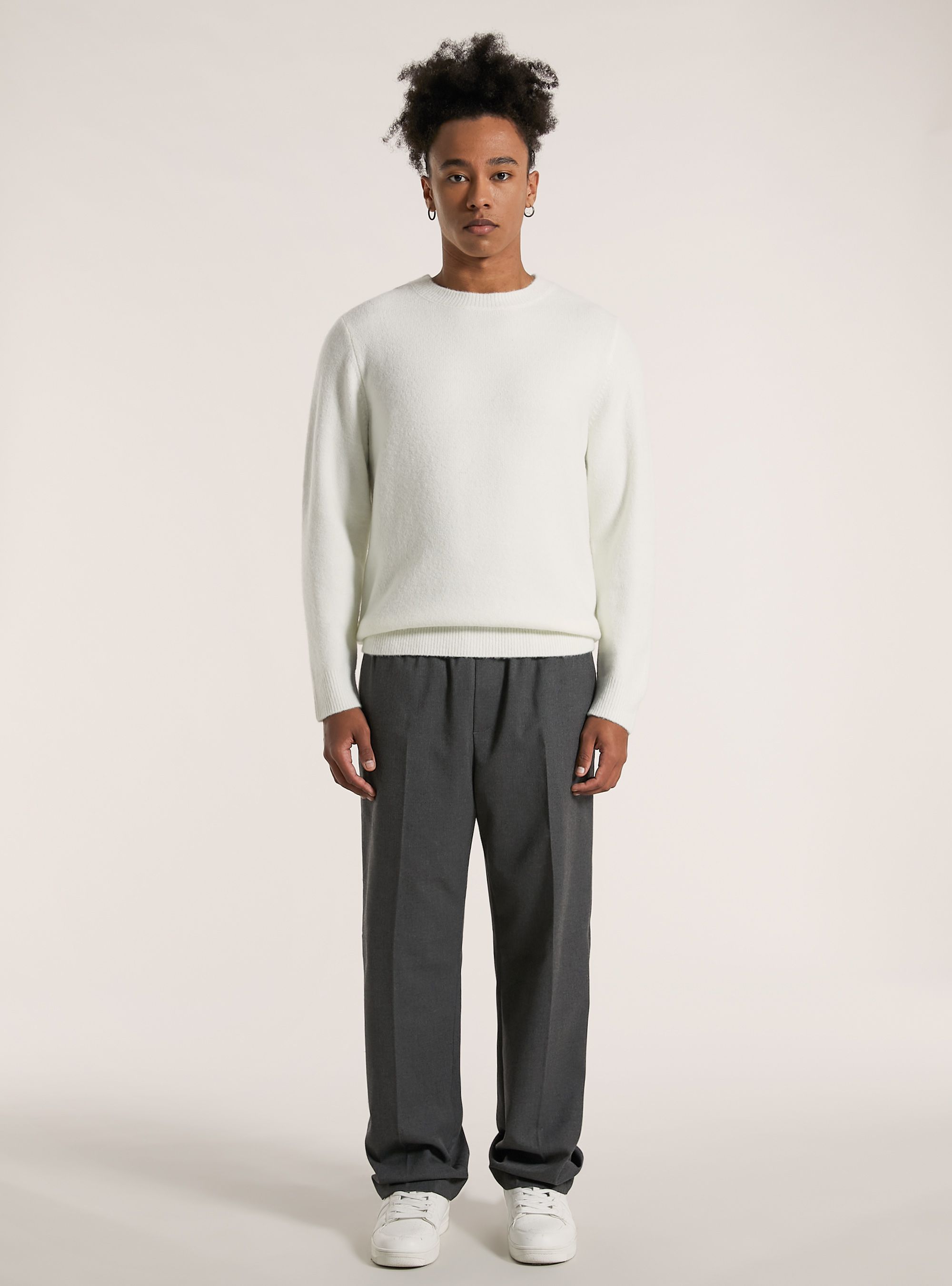 Pullover girocollo, WH2 WHITE