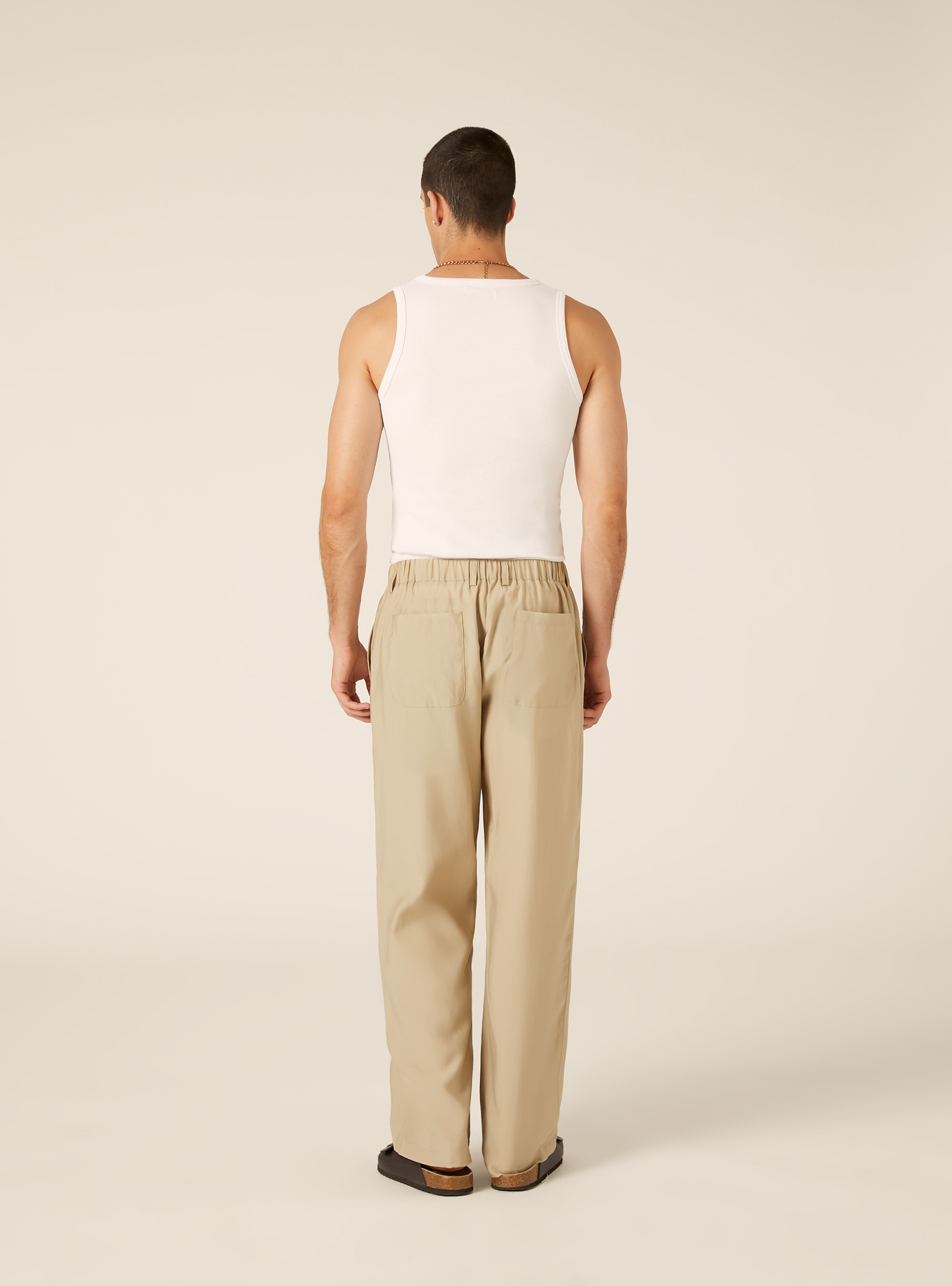Pantalon Ample et Fluide, BG2 BEIGE MEDIUM