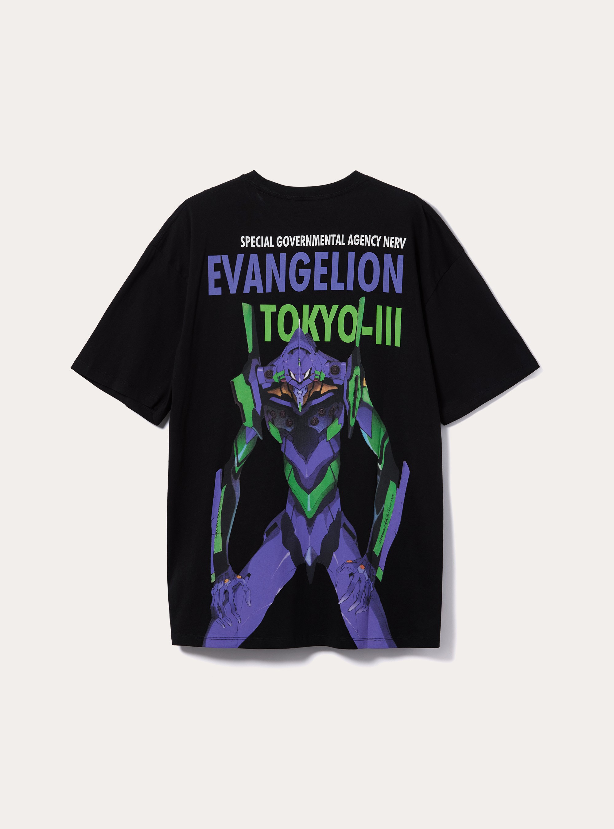 Evangelion / Alcott T-shirt, BK1 BLACK