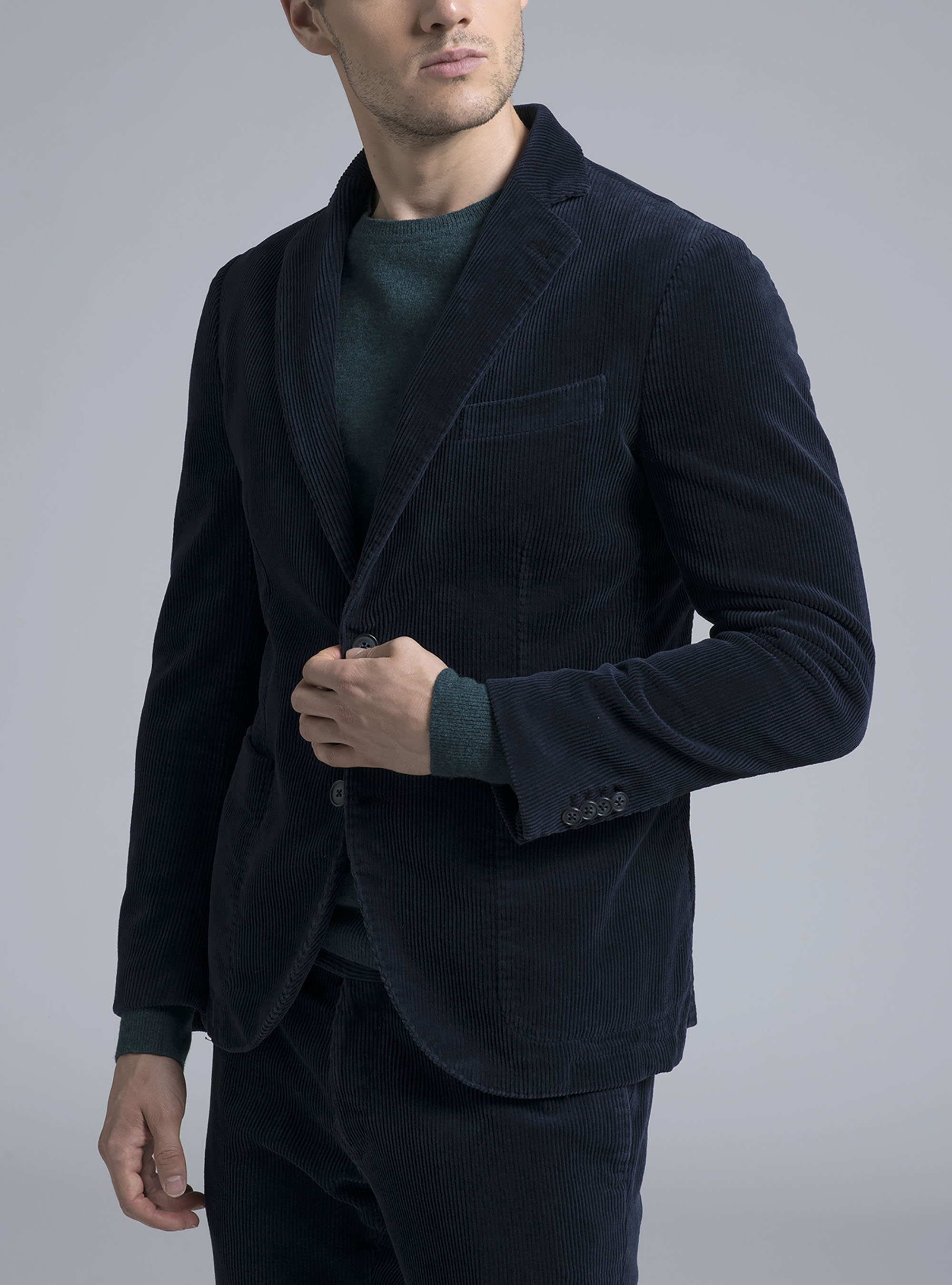 Giacca in velluto, BLUE NAVY