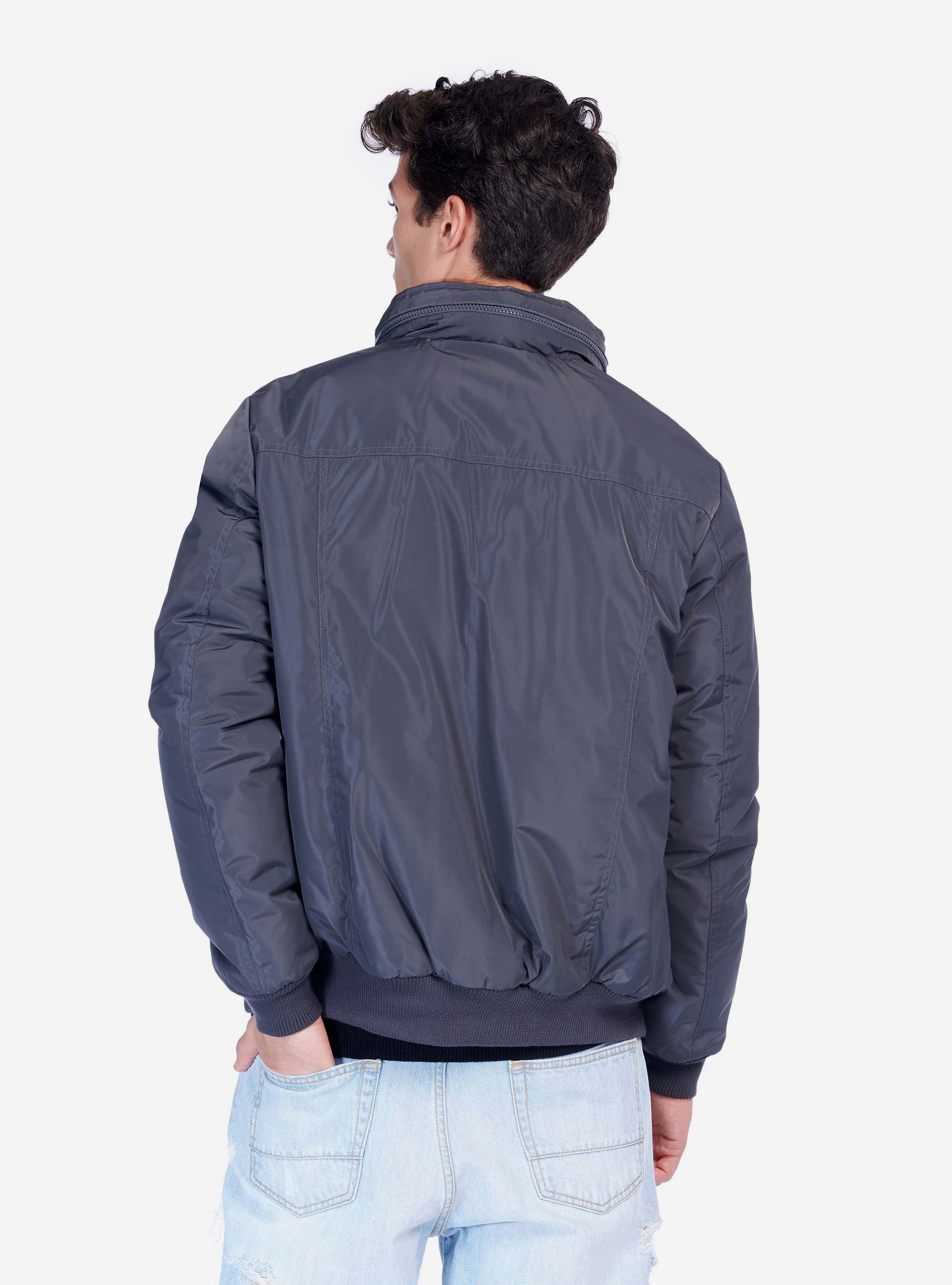 Basic Bomber Jacke, C115 GREY