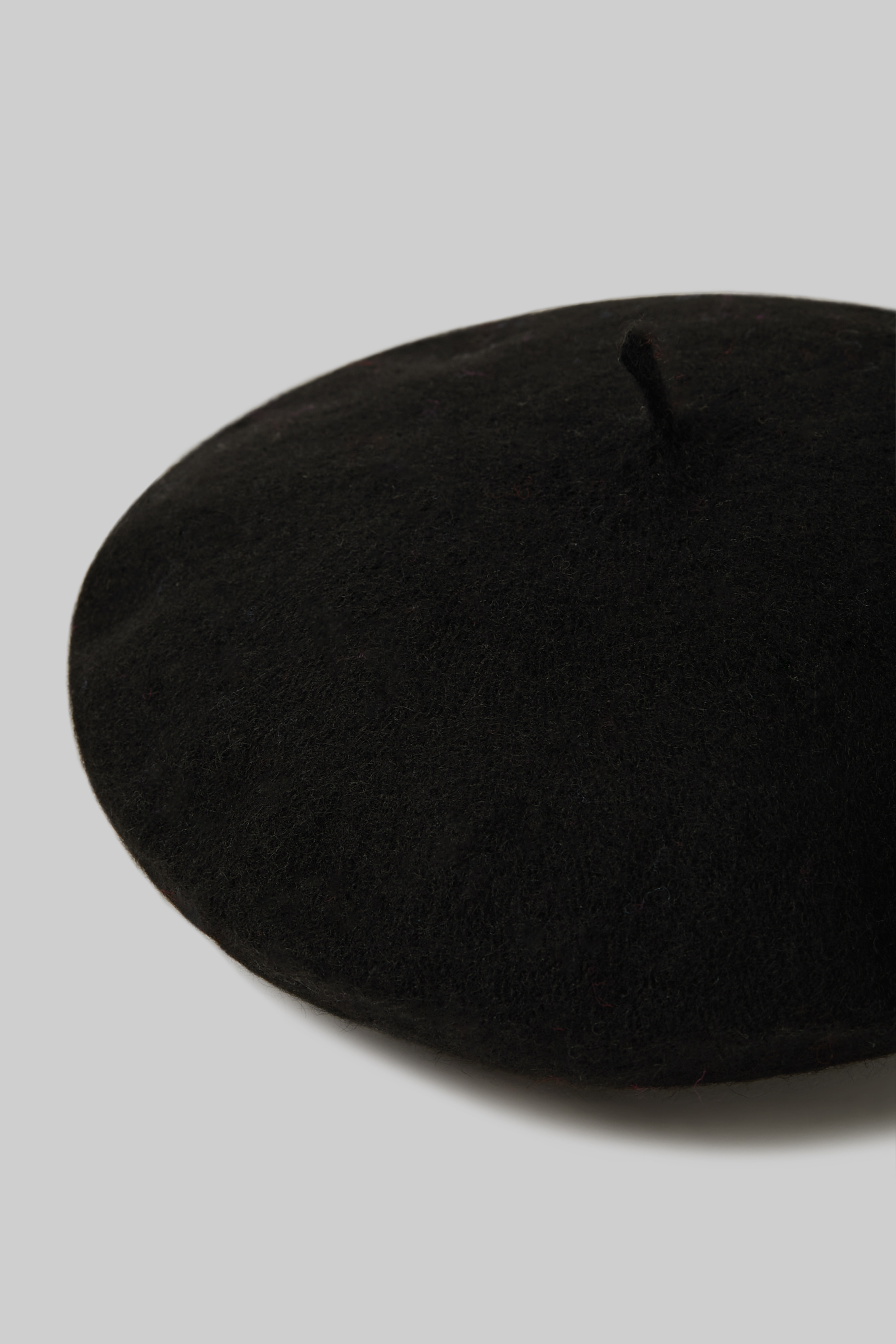 Boina de mezcla de lana, BK1 BLACK