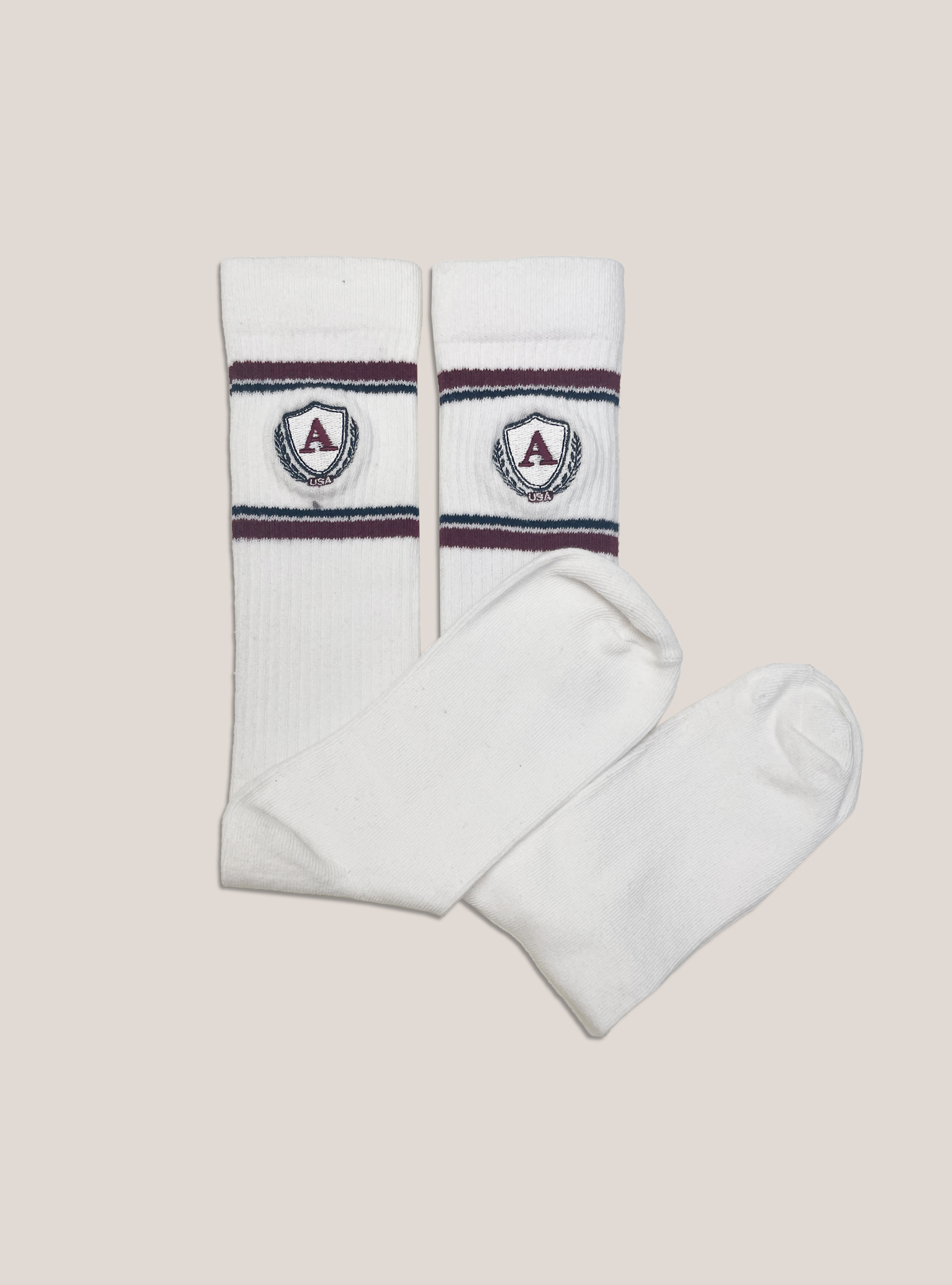 Racquet Club Socks, WHITE