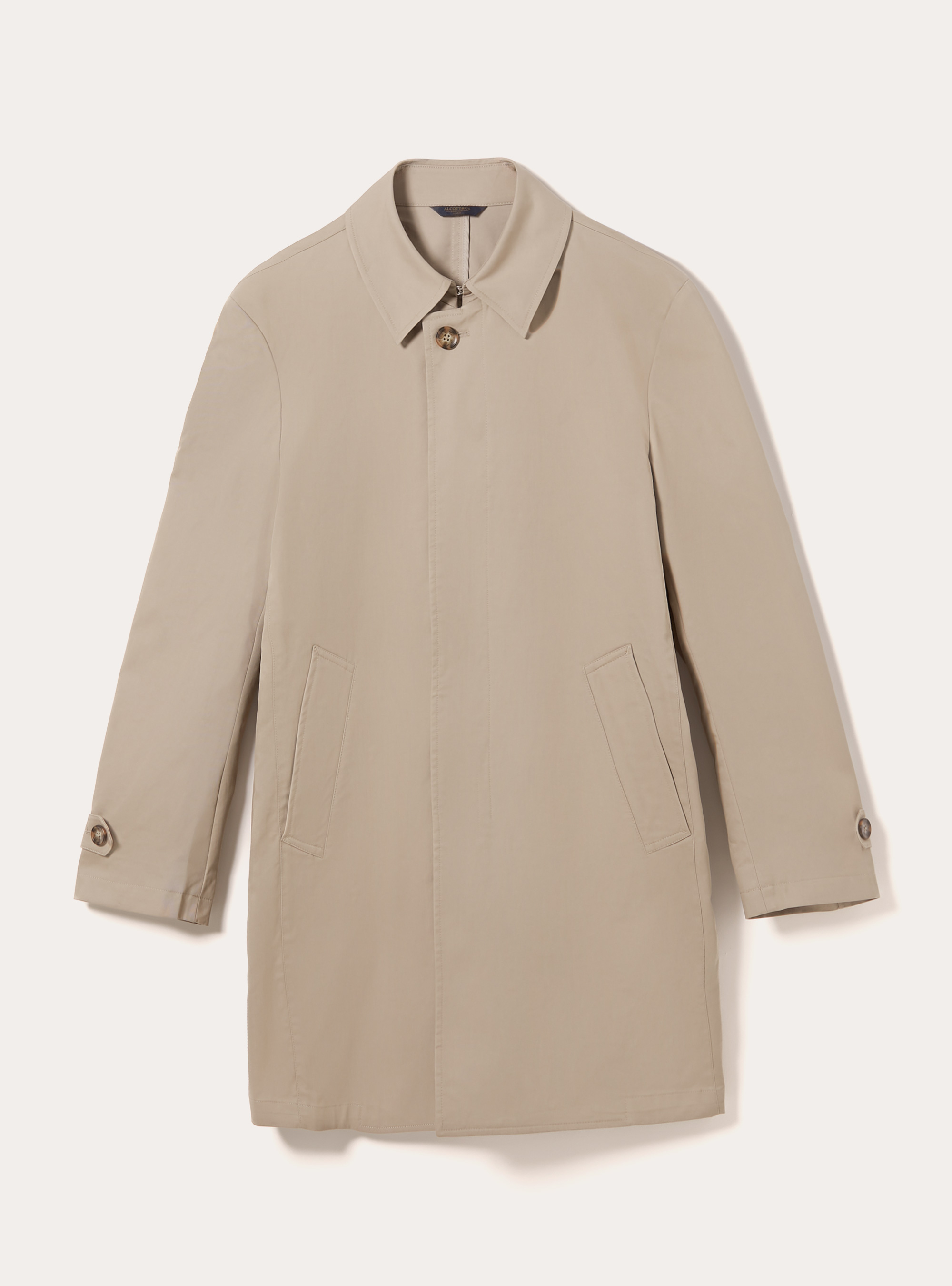 Twill trench coat with premium collar, BG2 BEIGE MEDIUM