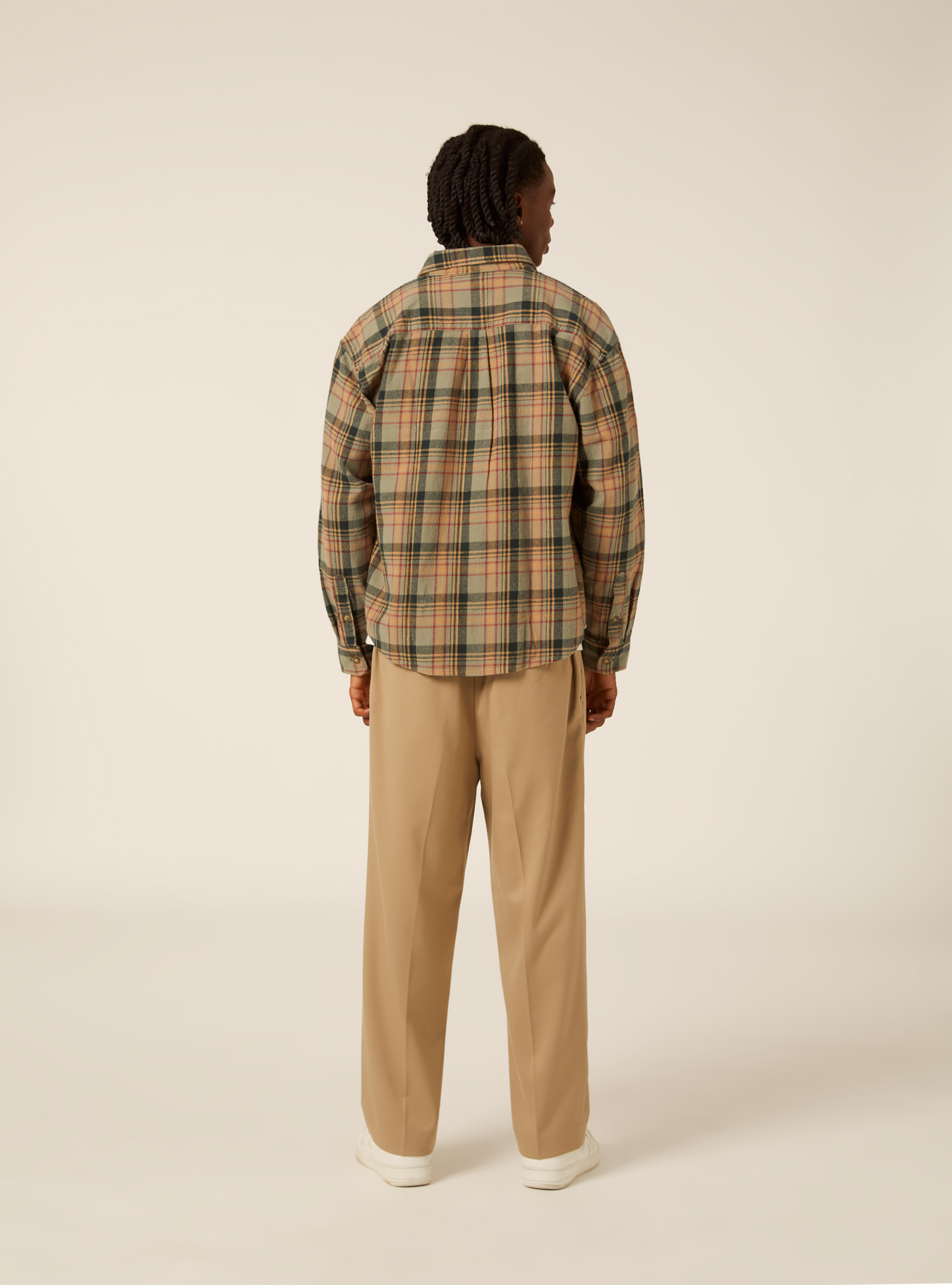 Camicia flanella quadri, GN1 GREEN DARK