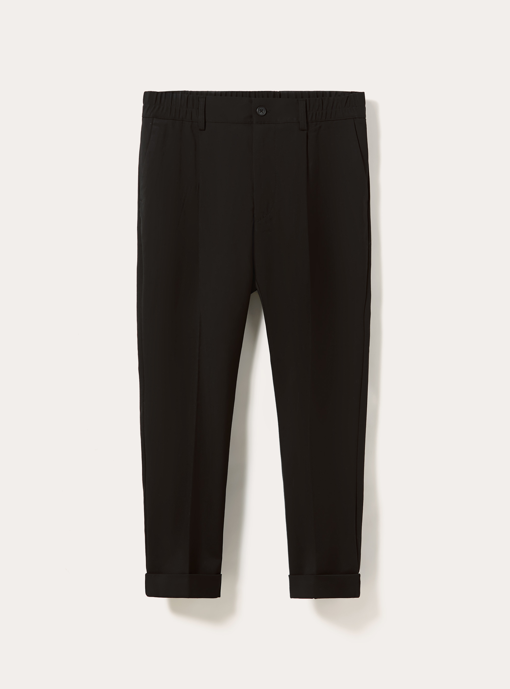 Classic pleated trousers, BK1 BLACK
