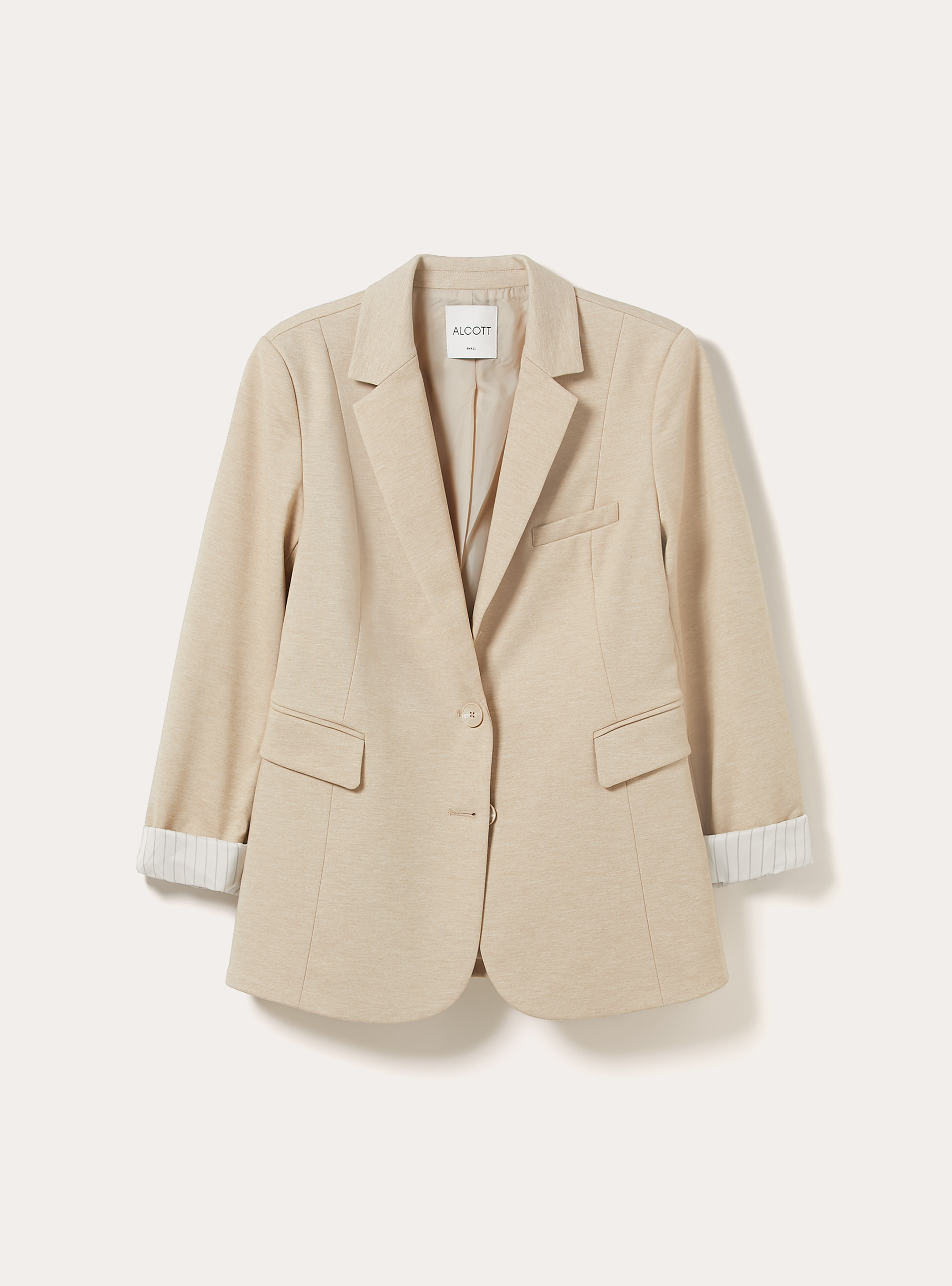 Jersey-Blazer, MBG2 BEIGE MEL MED