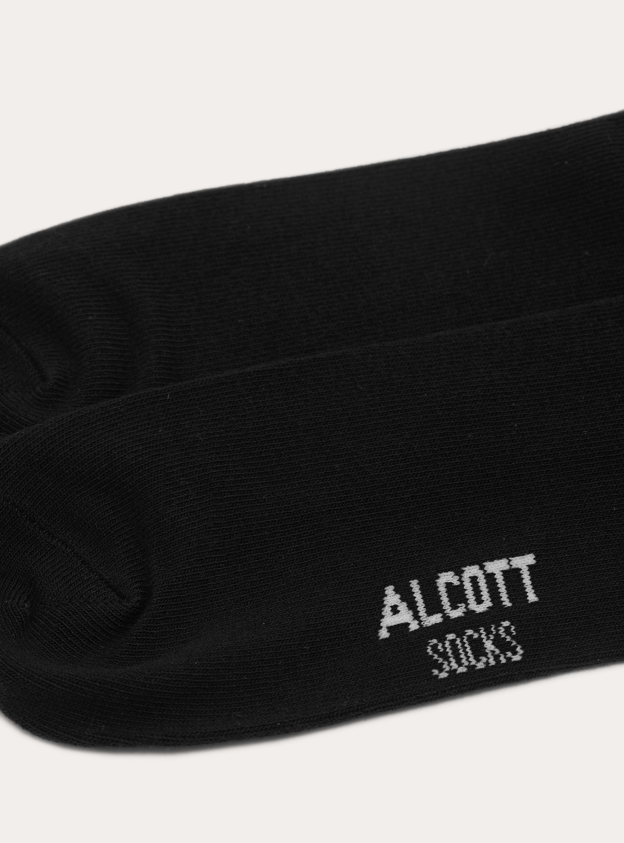 Set of 4 pairs of plain basic socks, BK1 BLACK