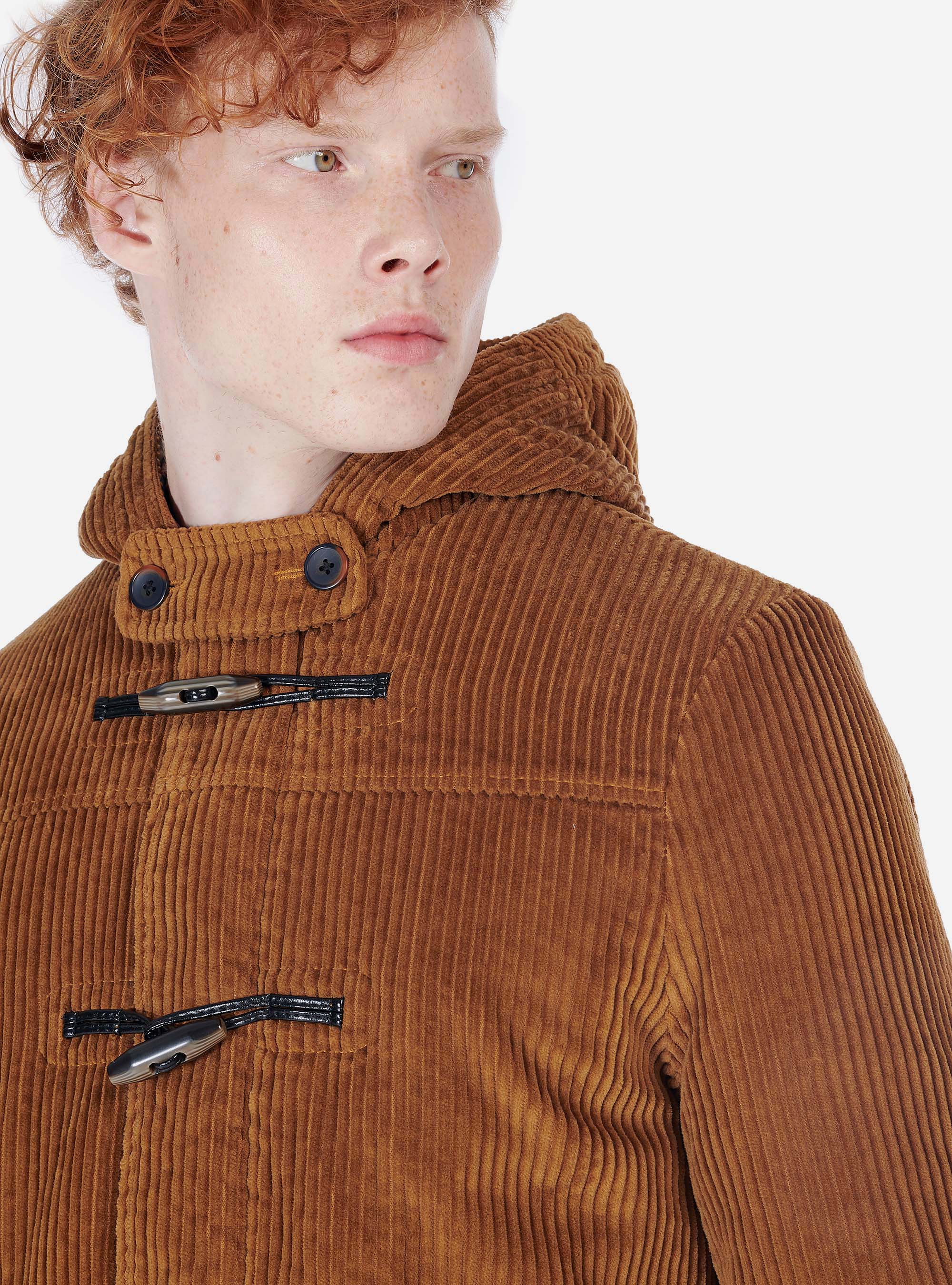 Montgomery in velluto con pelo, TABACCO