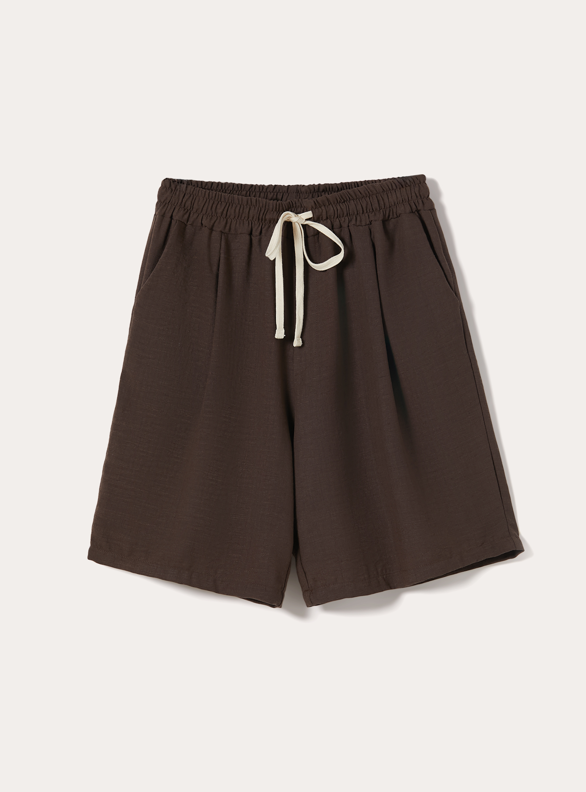 Bermudas aus Flammgarn-Gewebe, BG2 BEIGE MEDIUM