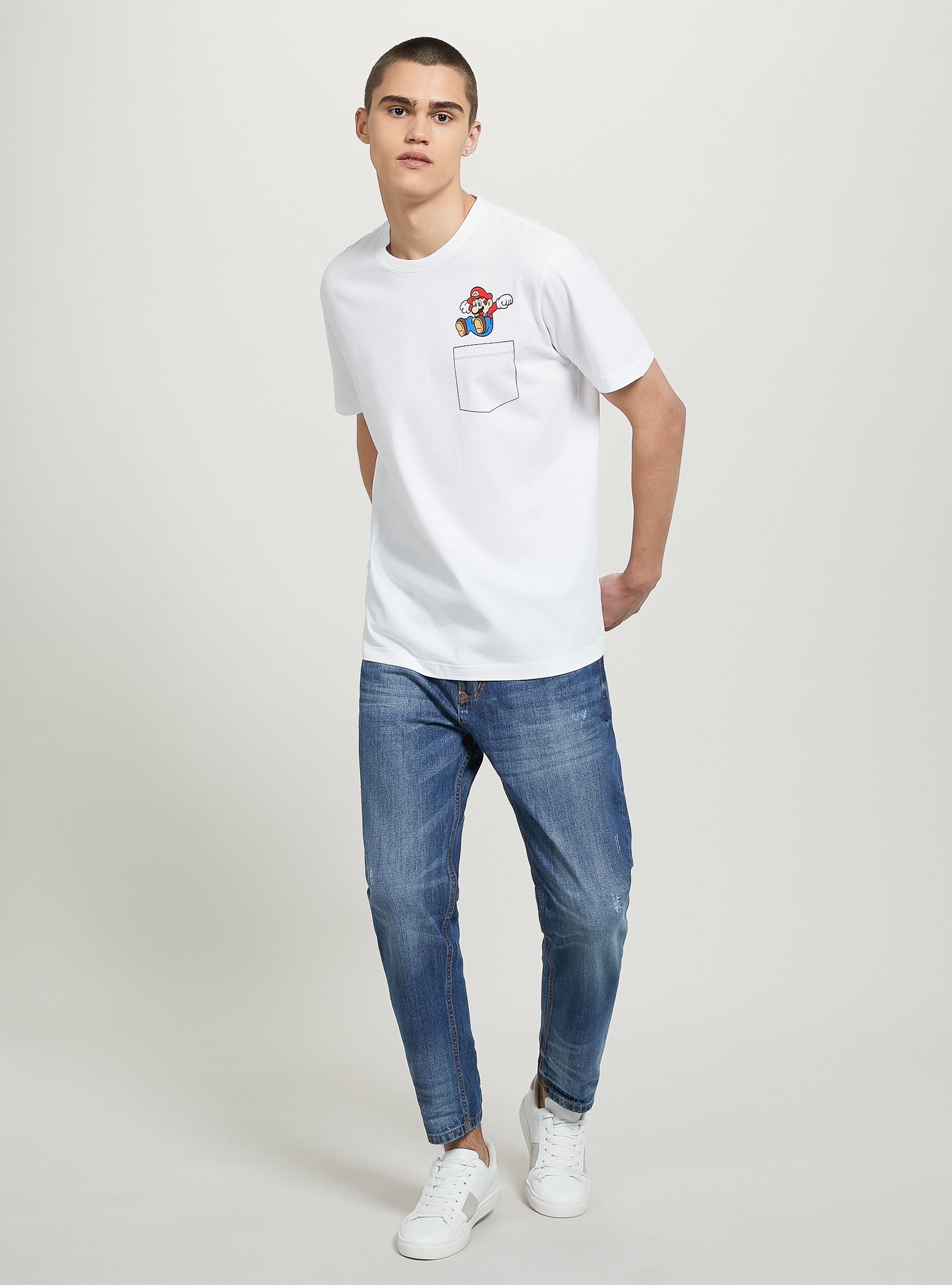 Super Mario / Alcott T-shirt, WH3 WHITE