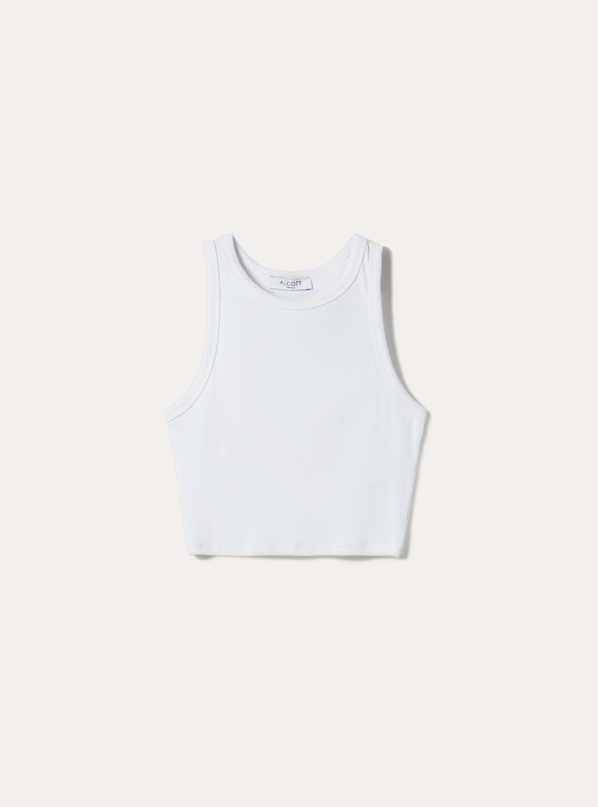 【BEEDEN】　2P CUT TOPS Set of two ribbed cotton tank tops
