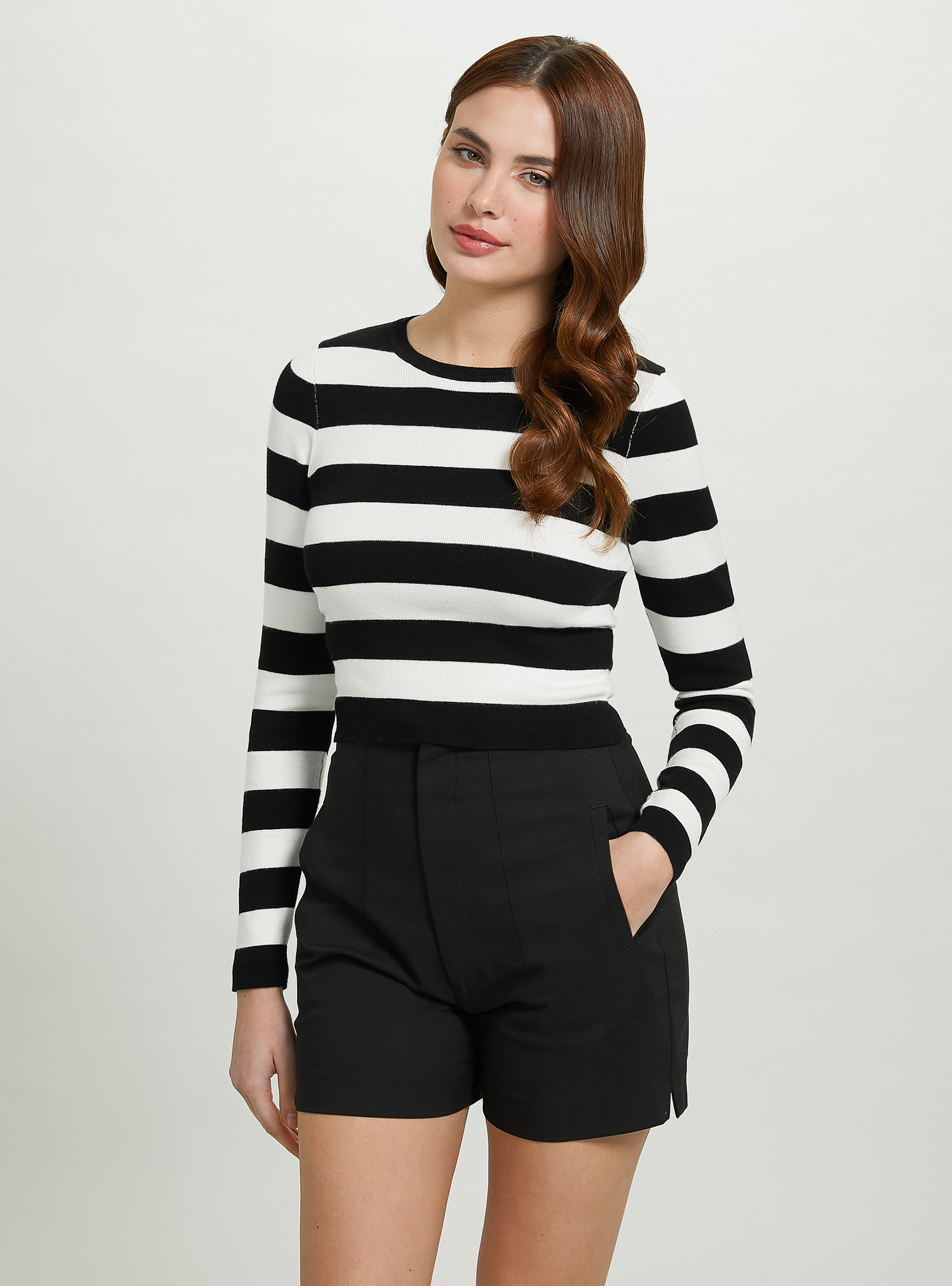 Jersey corto de rayas, BK1 BLACK