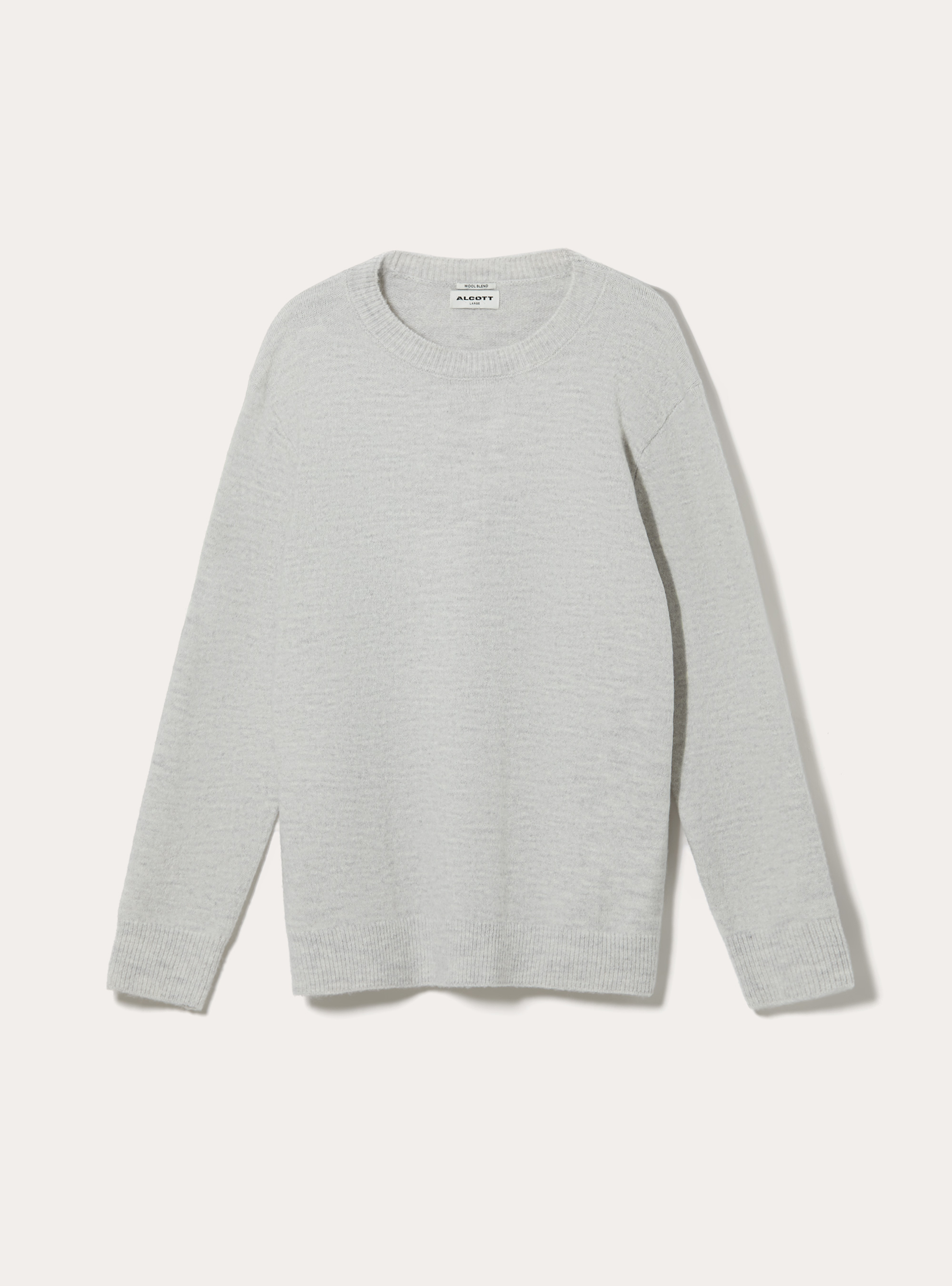 Pullover girocollo, MGY3 GREY MEL LIGHT