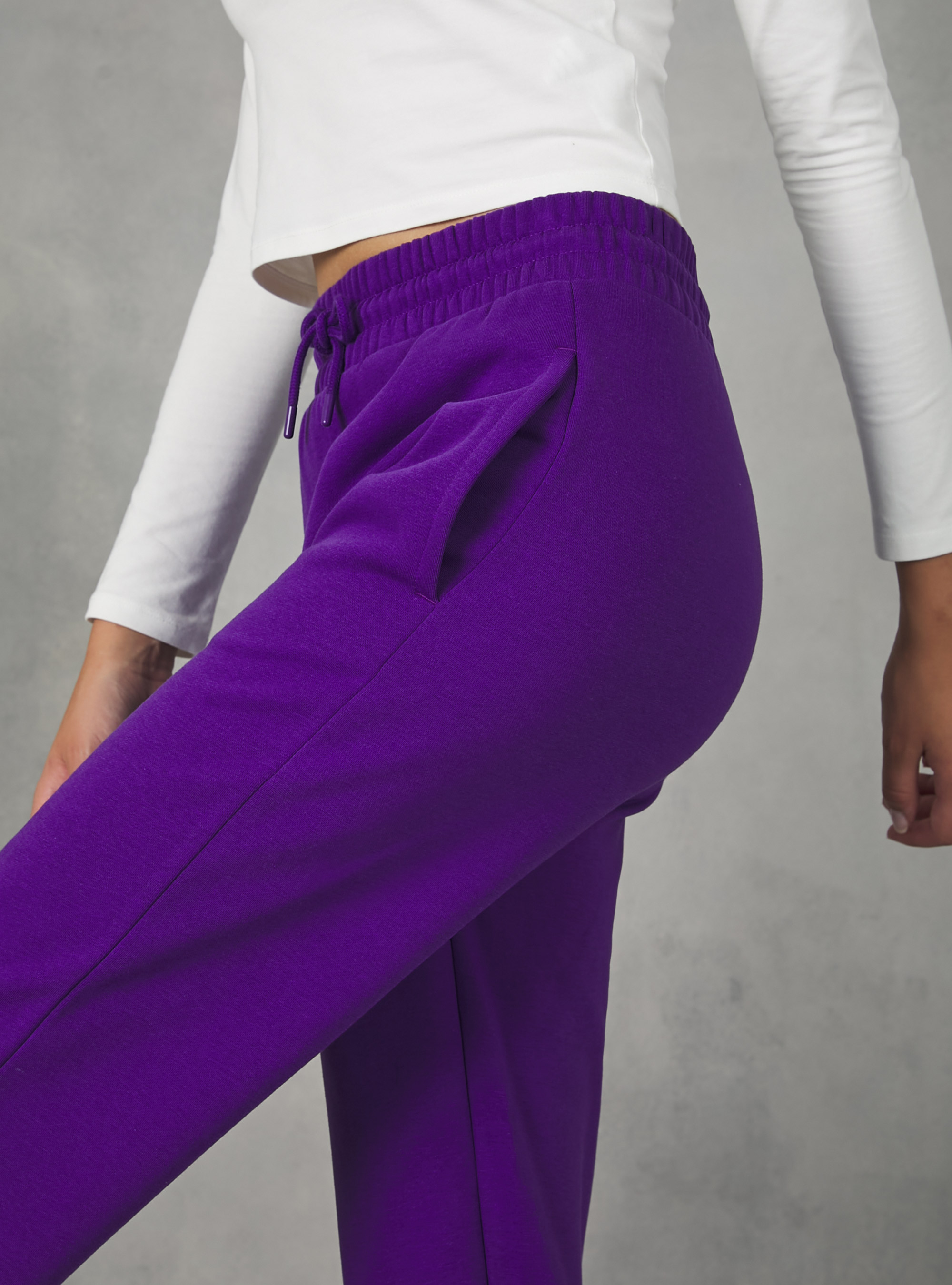 Plush jogger trousers, VI1 VIOLET DARK