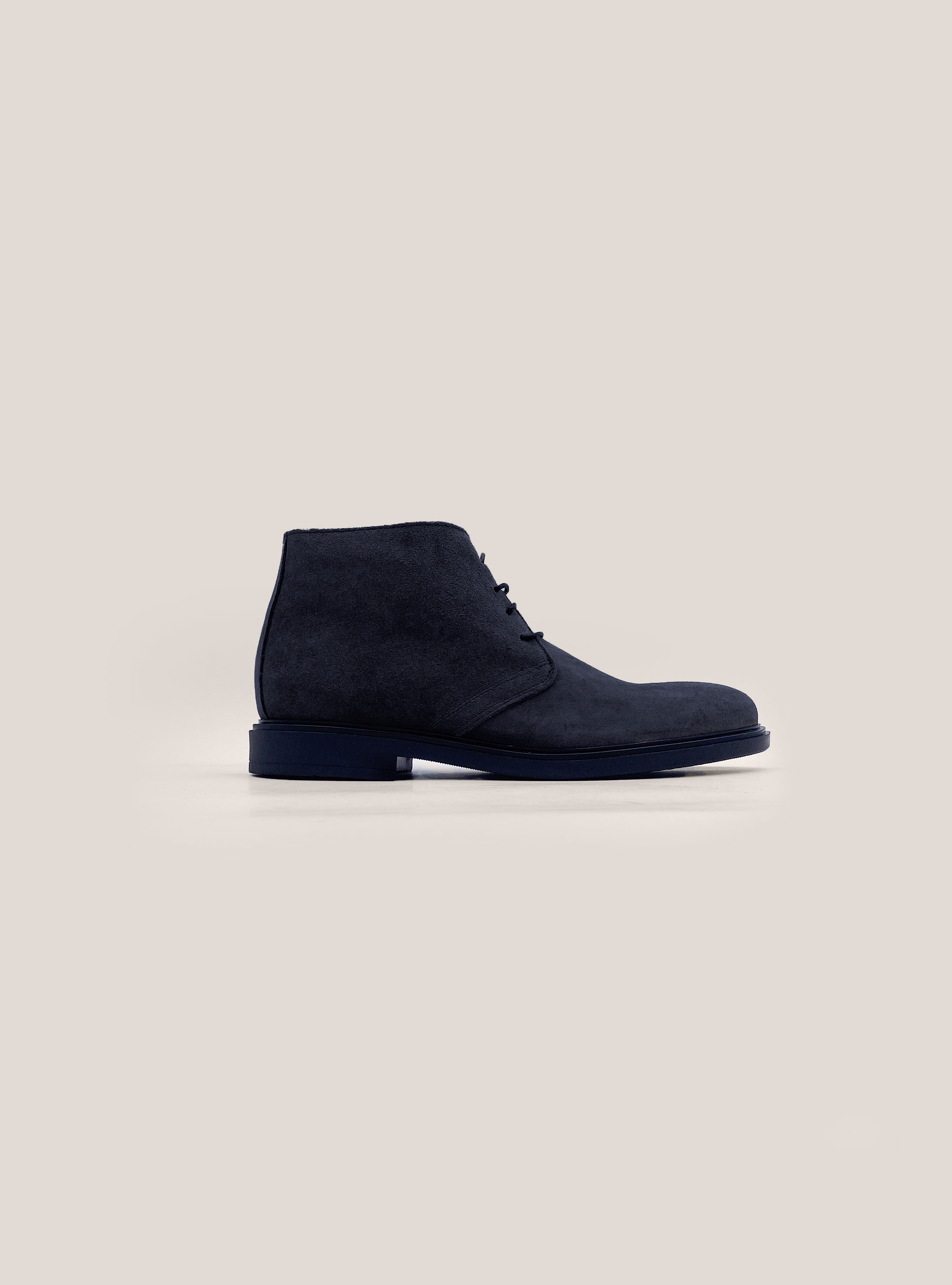Suede ankle boots, BLUE NAVY