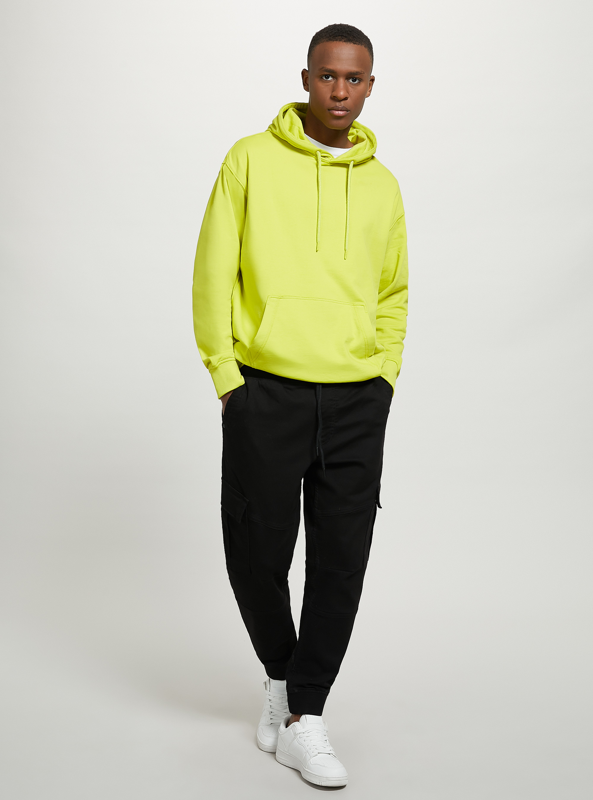 Jogger trousers with large pockets, BK1 BLACK