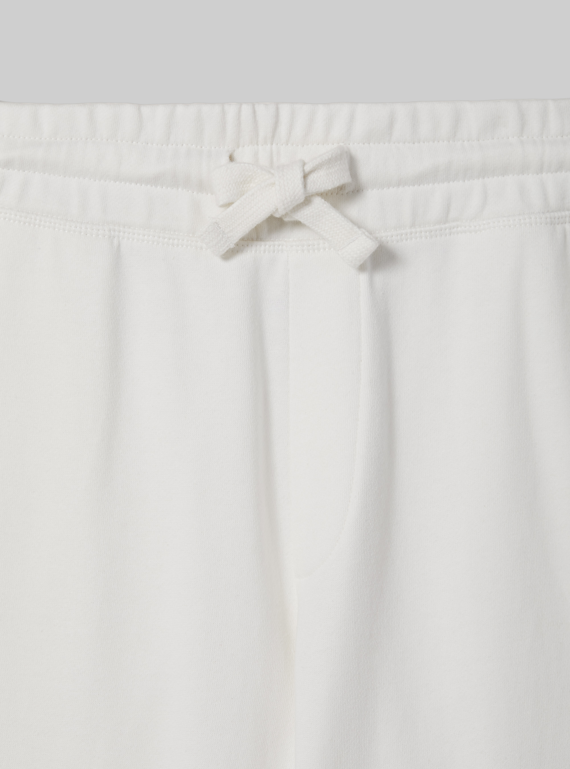 Cotton jogger bermuda shorts, WH1 OFF WHITE
