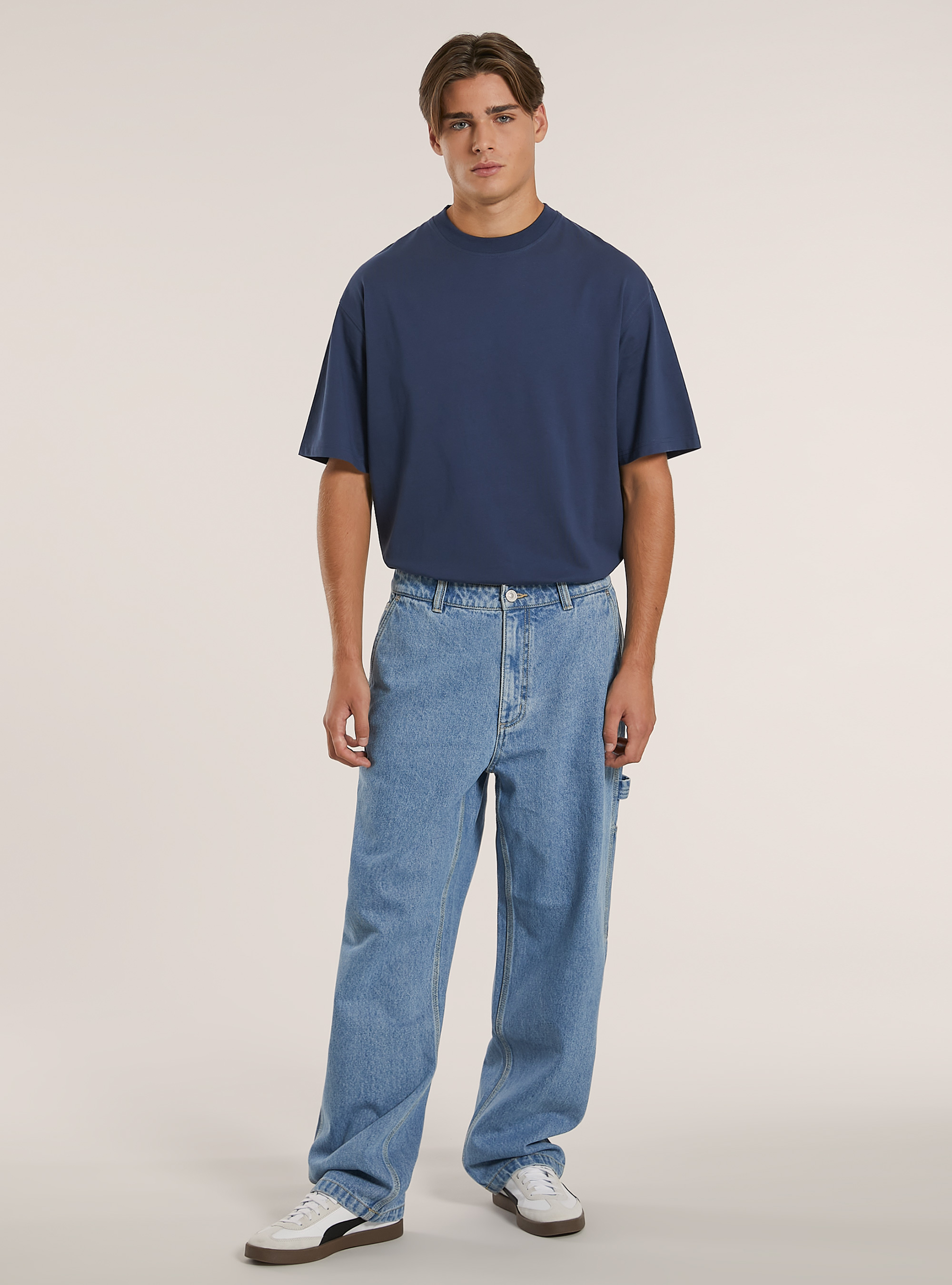 Jeans de charpentier ouvrier, D006 AZURE