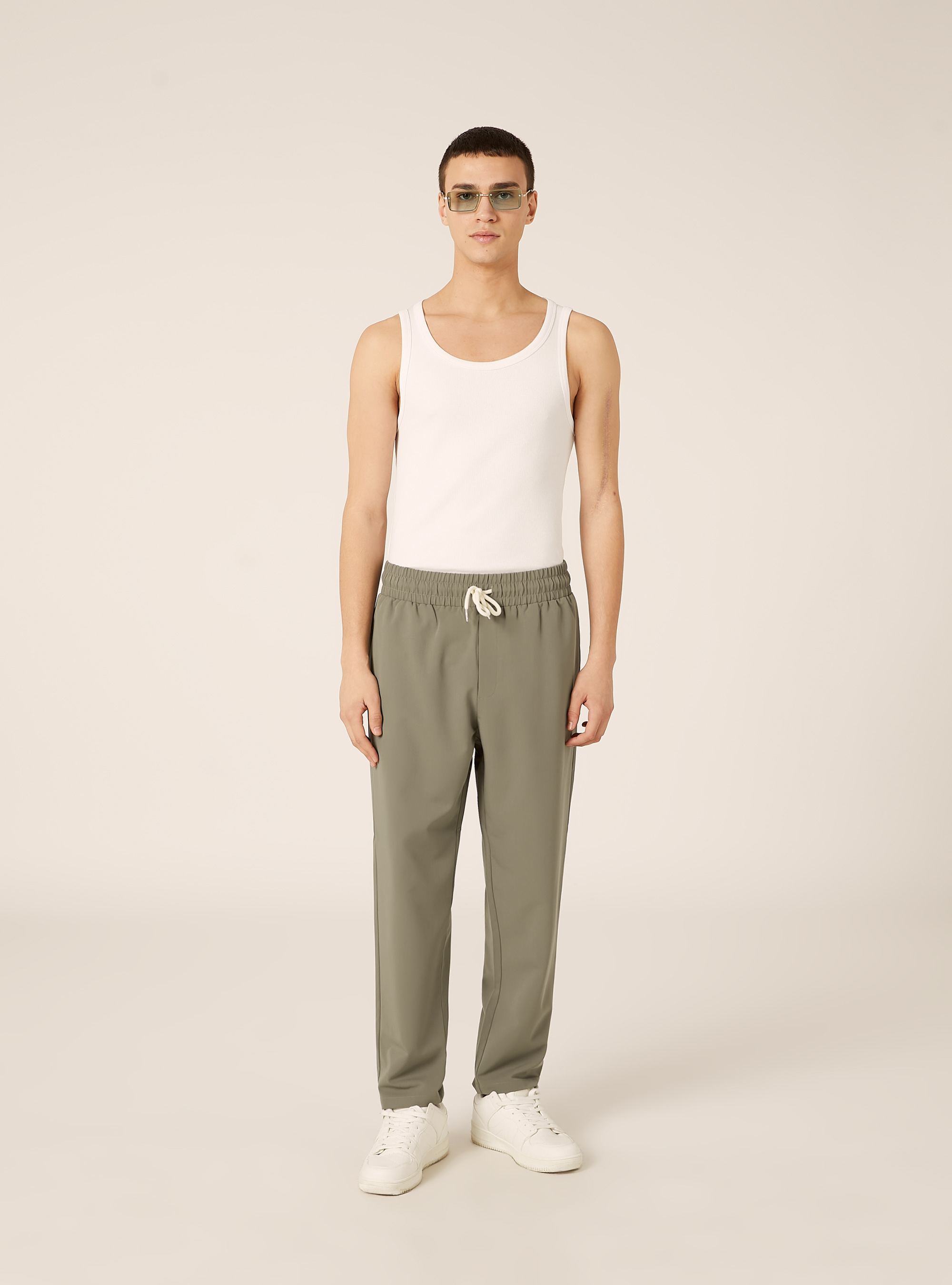 Pantaloni jogger carrot fit, KY2 KAKY MEDIUM