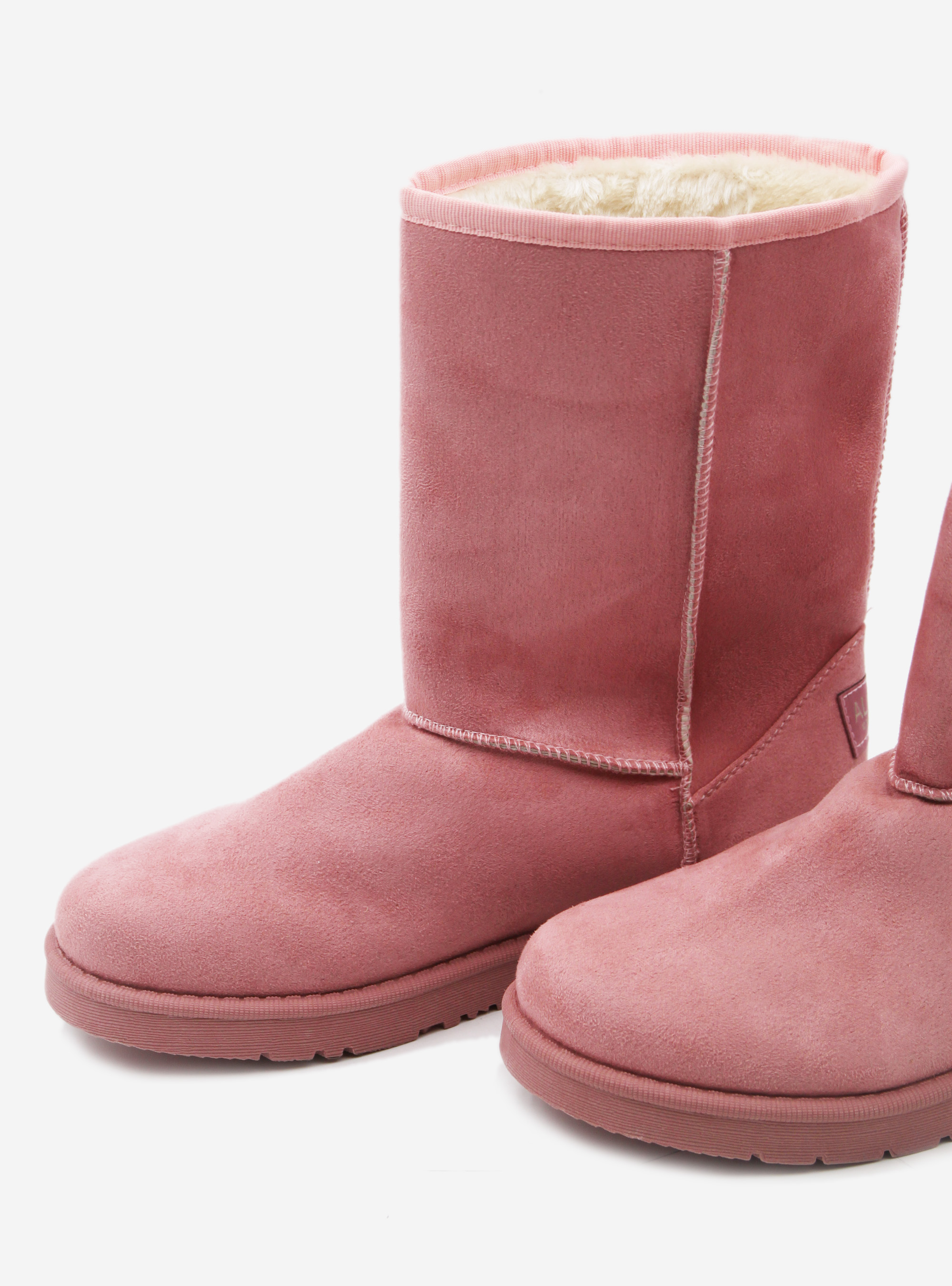 Bottines avec fausse fourrure intérieure, C051 PINK