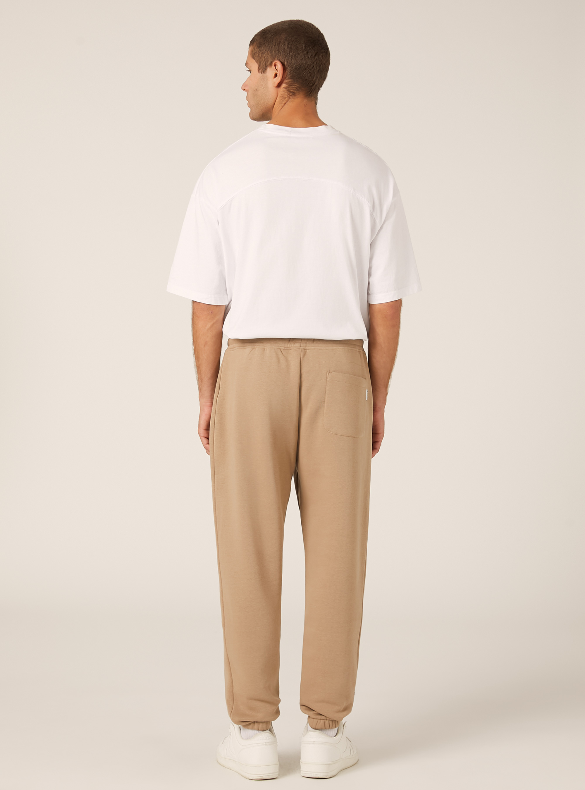 Fleece jogger pants, BG1 BEIGE DARK