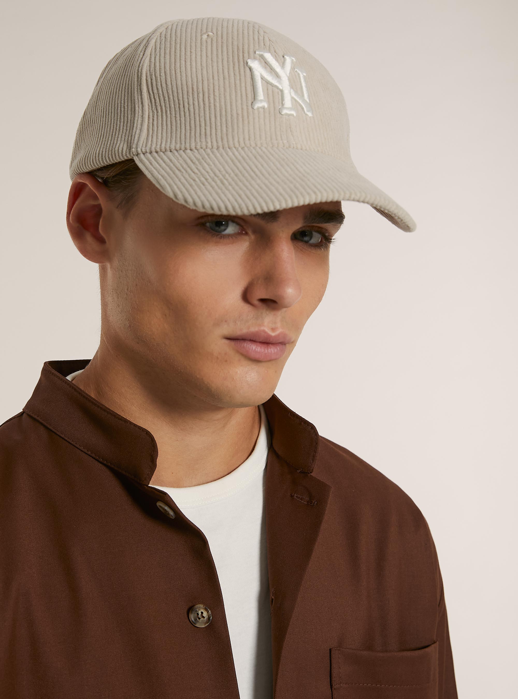 Camicia collo coreano con taschin in misto viscosa, TB2 TOBACCO MEDIUM