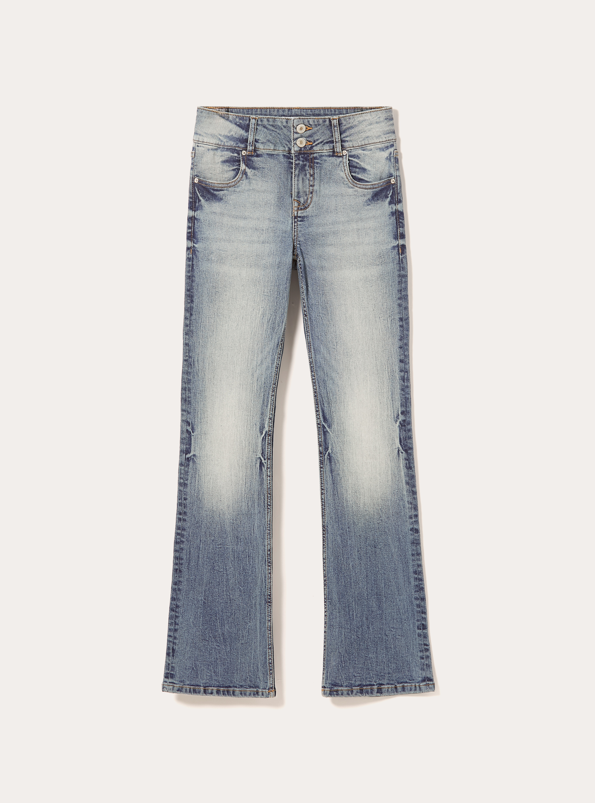 Jeans bootcut low waist, D003 MEDIUM BLUE