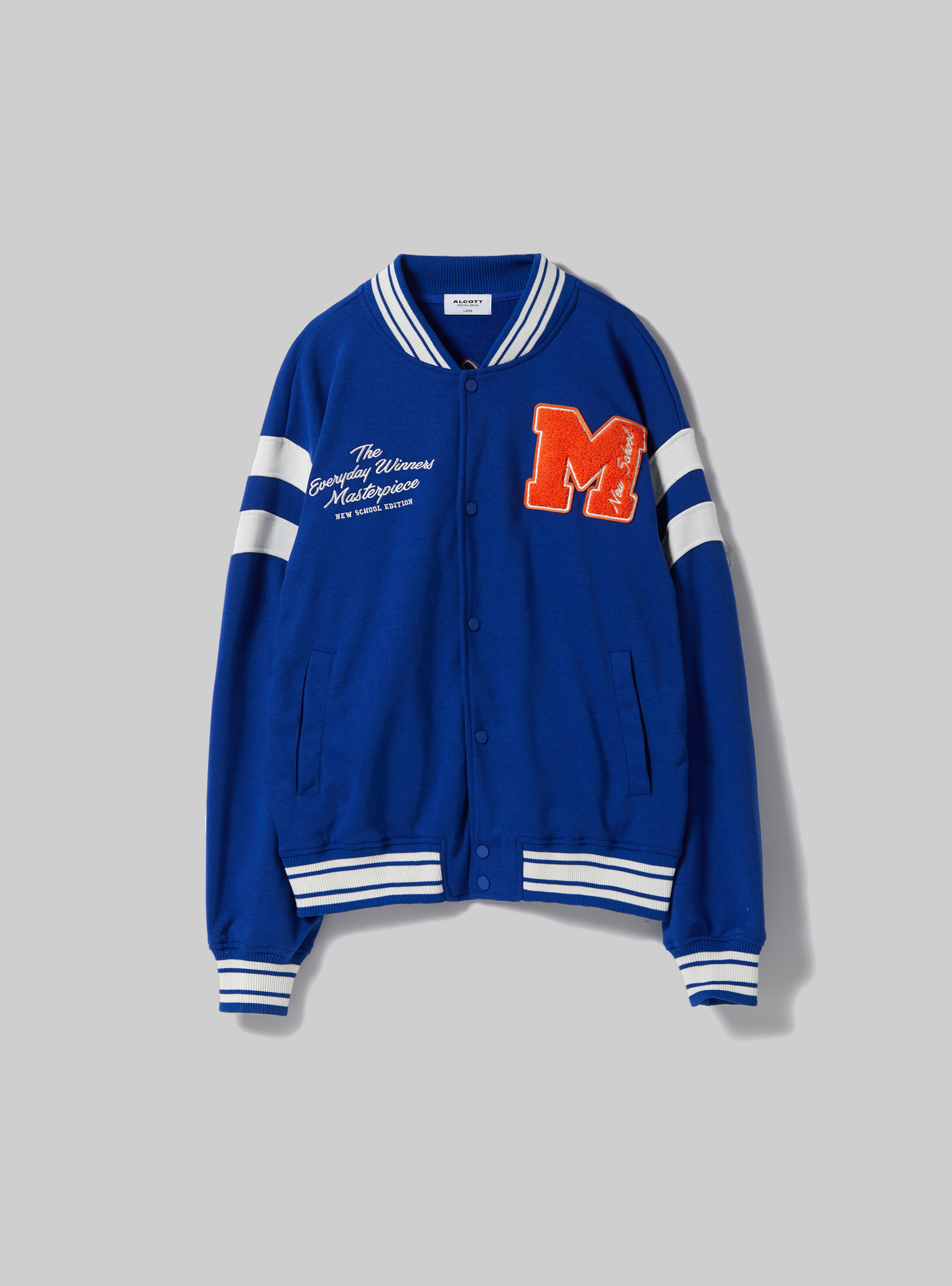 College Bomber Jacket with print, RY1 ROYALE DARK