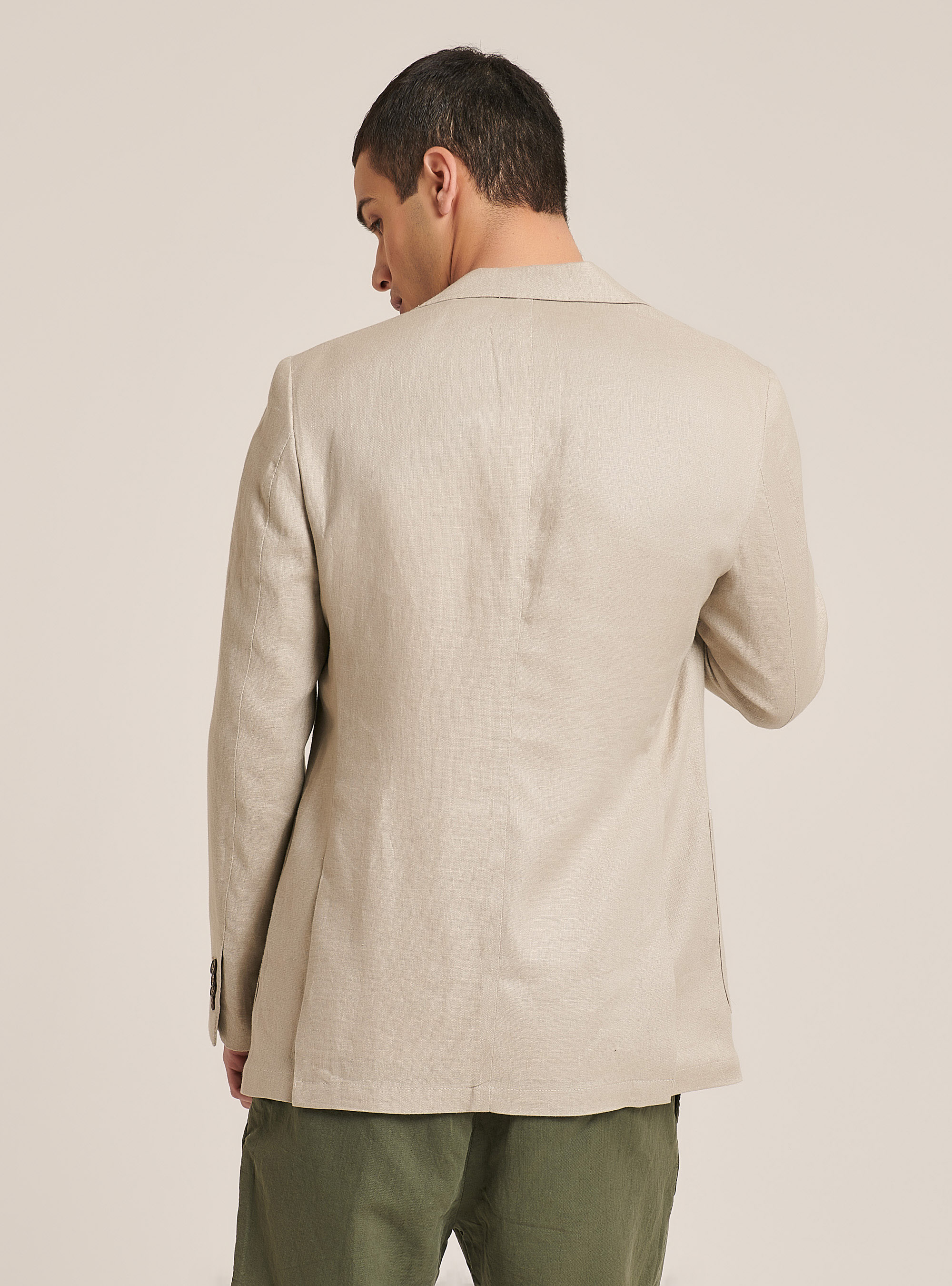 Linen Jacket, BEIGE