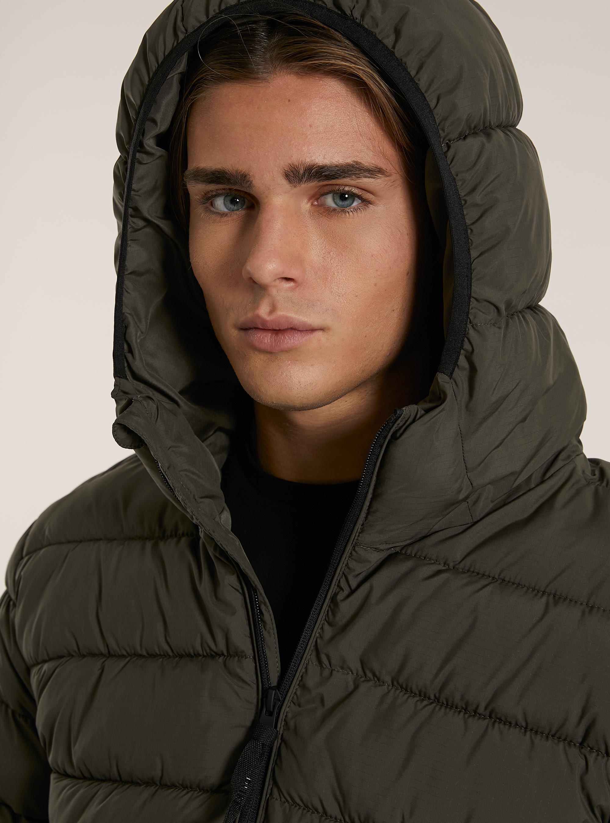 Jacket with recycled padding, KY1 KAKY DARK