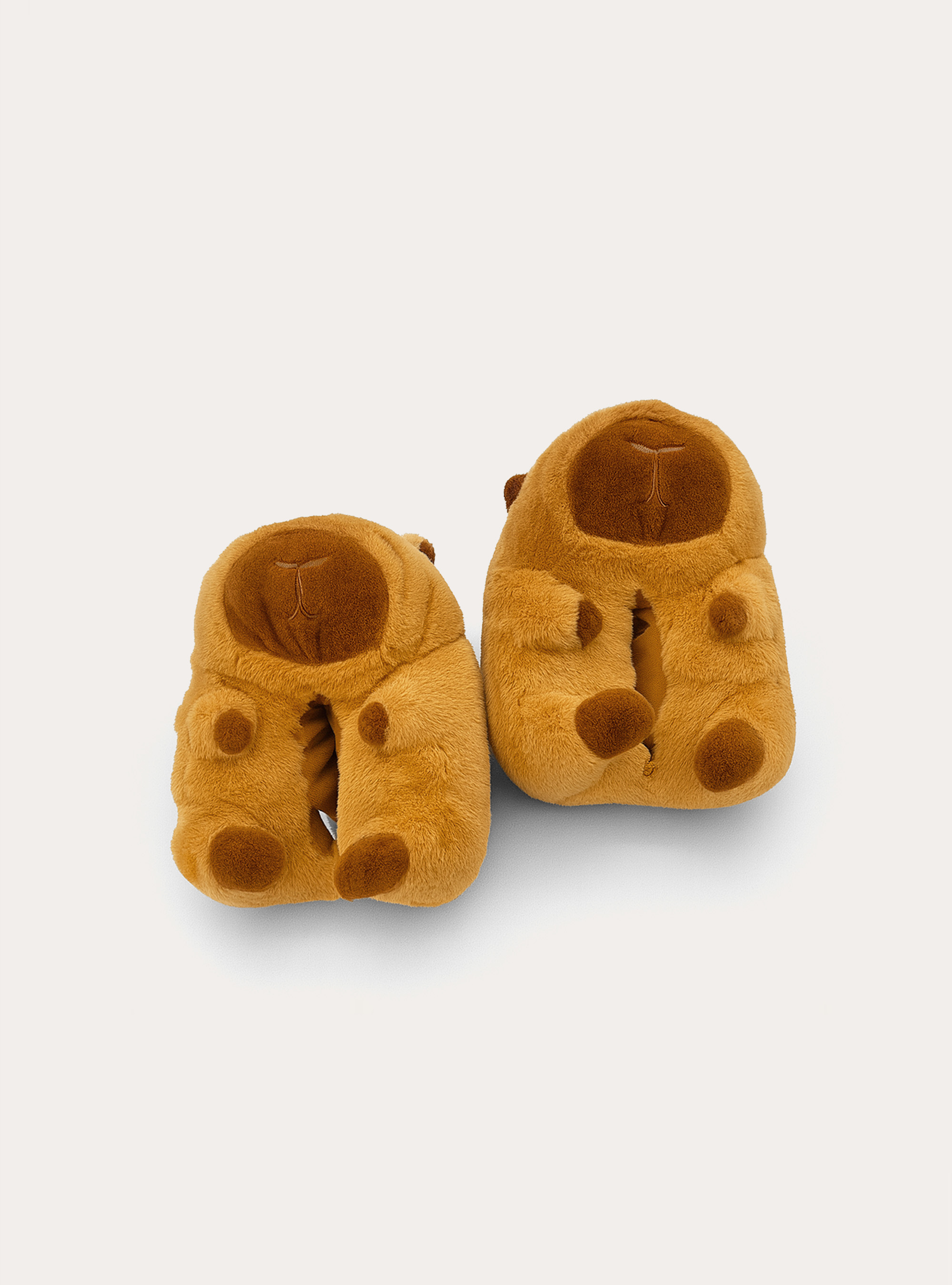 Pantofole pupazzo capybara, BR2 BROWN MEDIUM