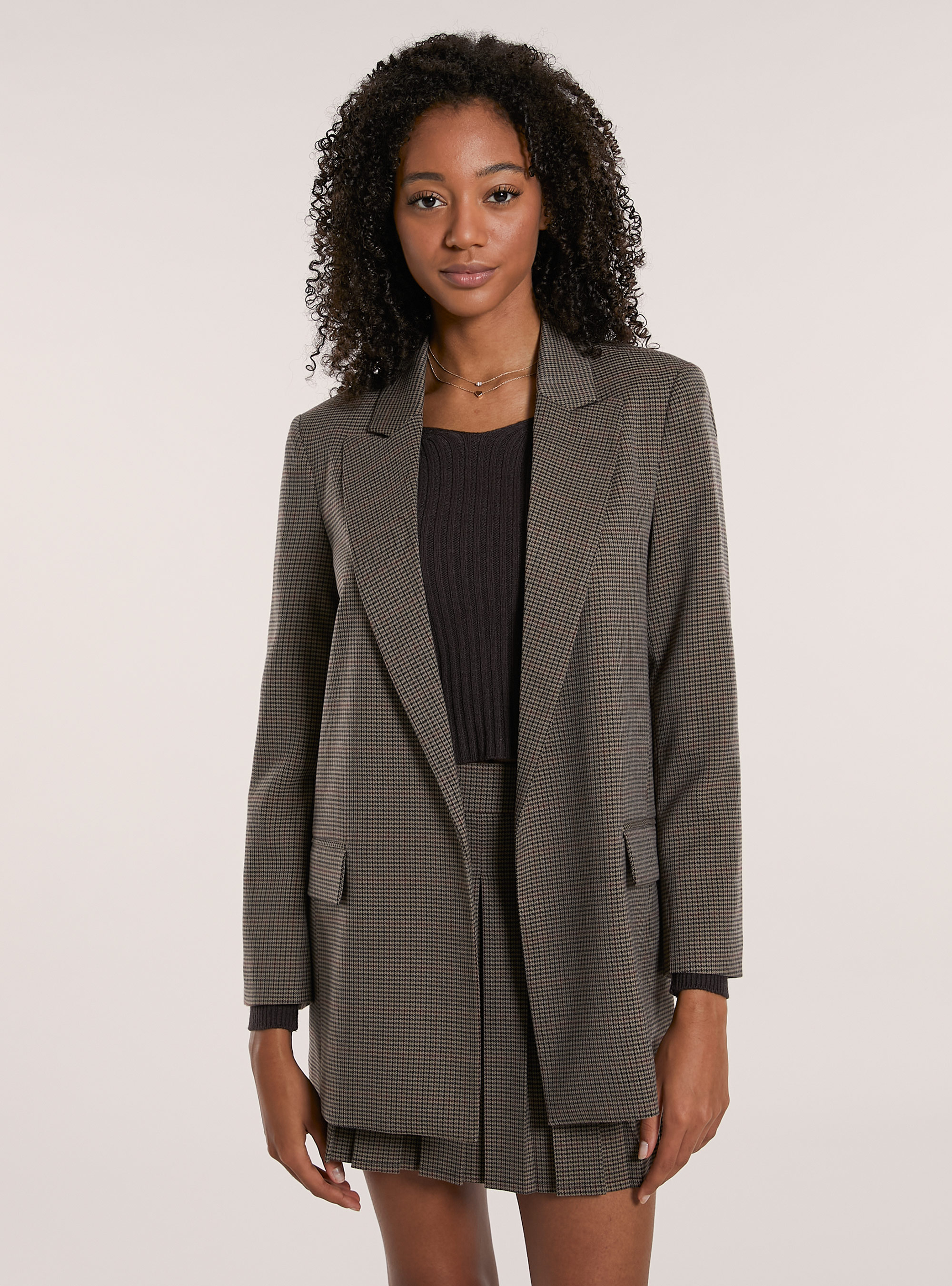 Giacca a quadri, BR2 BROWN MEDIUM