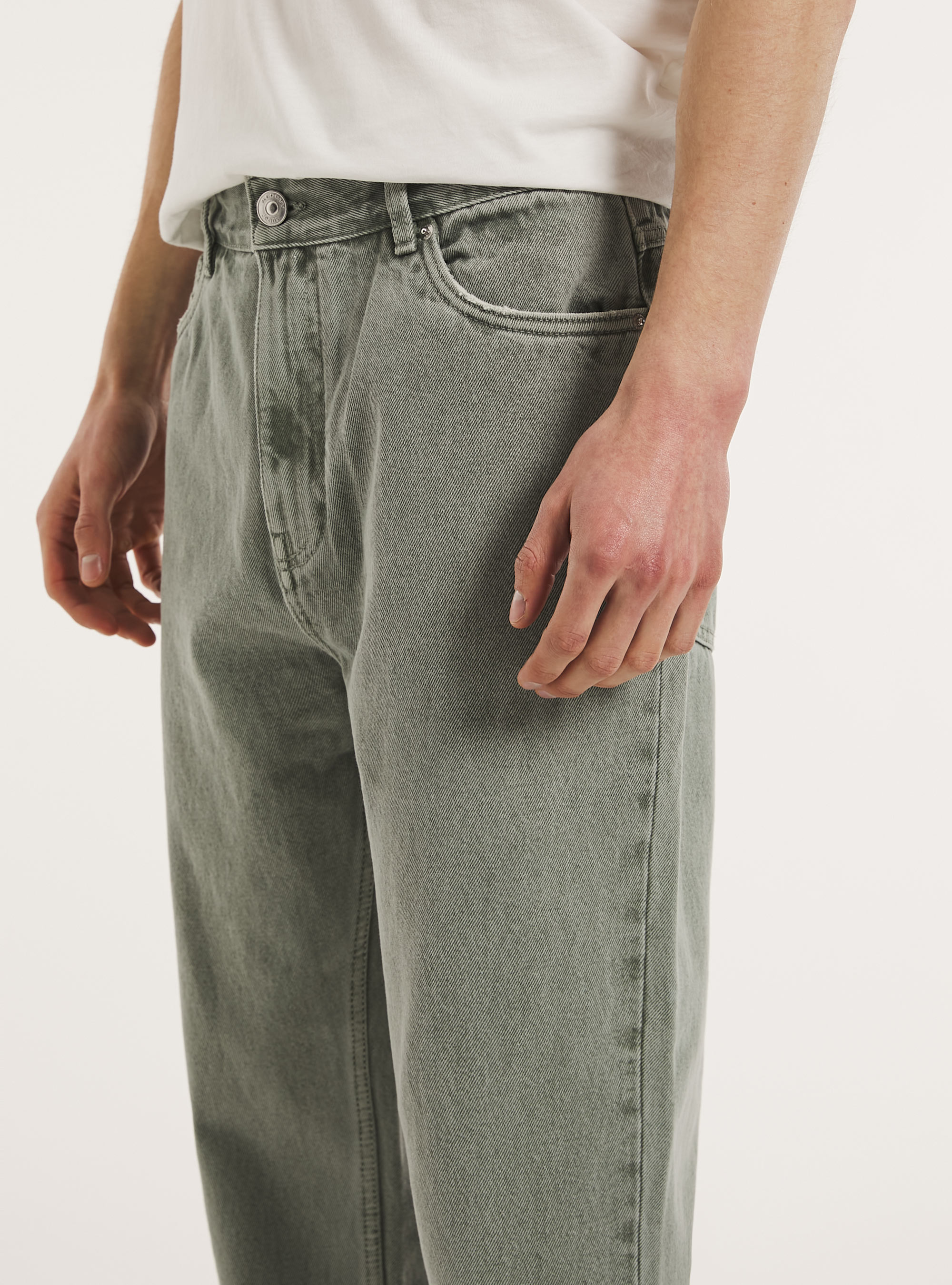 Relaxed fit twill trousers, KY2 KAKY MEDIUM