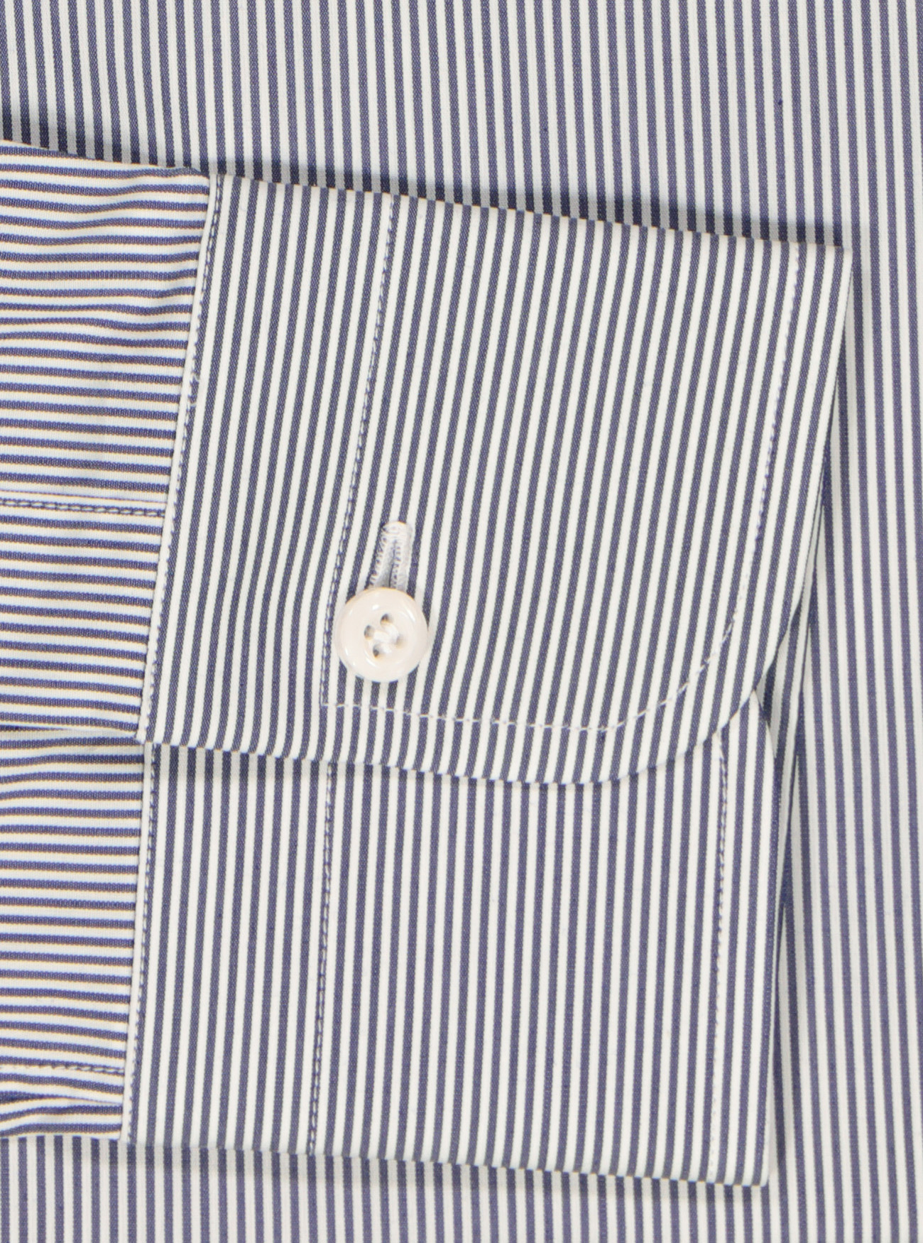 CAMISA DE ALGOD&Oacute;N A RAYAS, AZUL MARINO